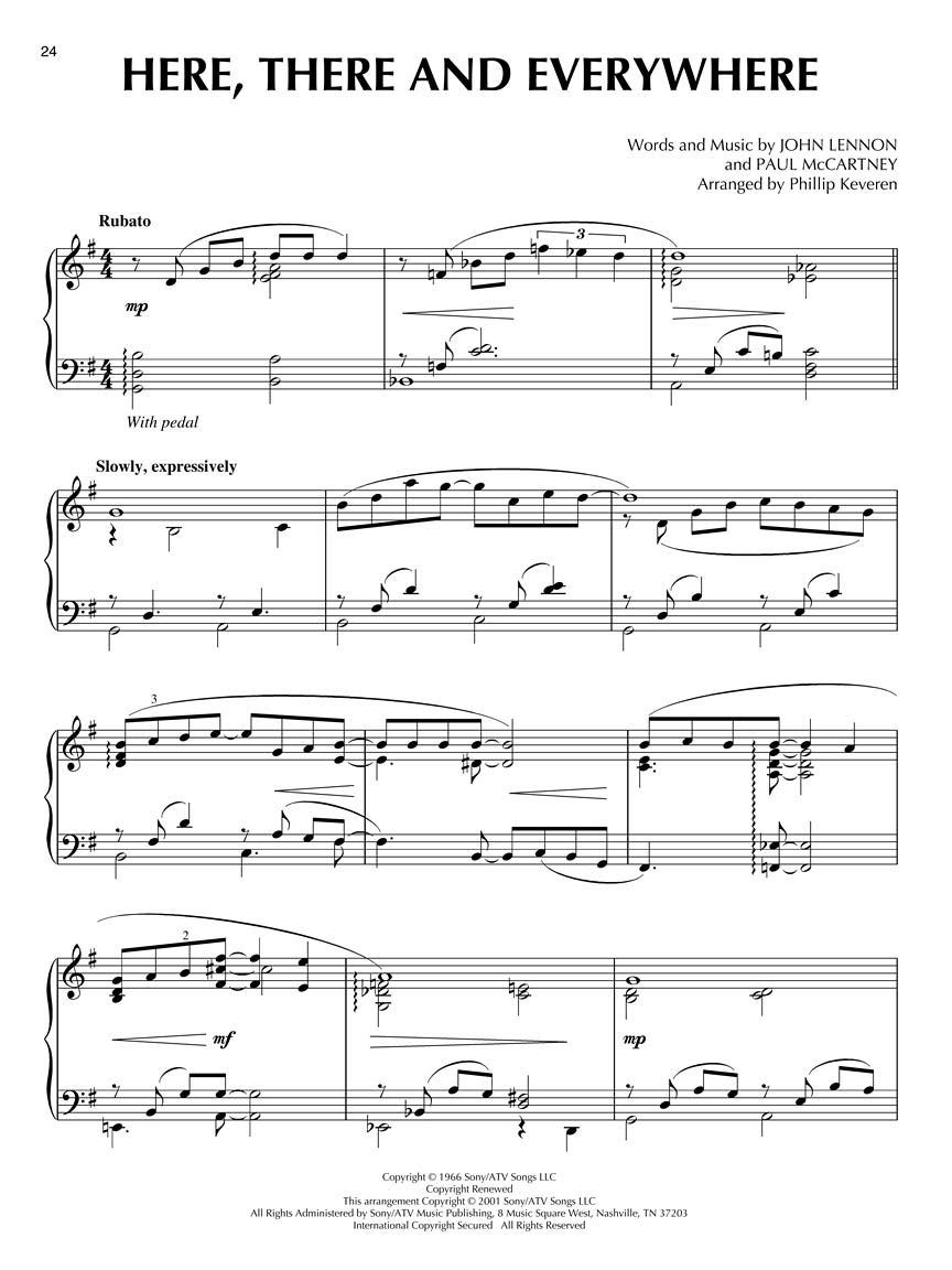 Beatles Piano Solo (Keveren): Noten für Klavier: Arr. Phillip Keveren the Phillip Keveren Series Piano Solo: Arr. Phillip Keveren the Phillip Keveren Series Piano Solo Nfmc 2024-2028 Selection