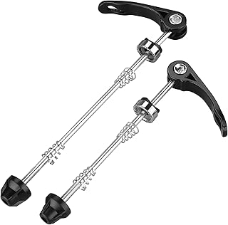 Pepisky Bicycle Wheel Hub Skewers Road Mountain Bike MTB Wheel Hub Front and Rear Skewers Quick Release Skewers Clip Lever Axle 155/190mm
