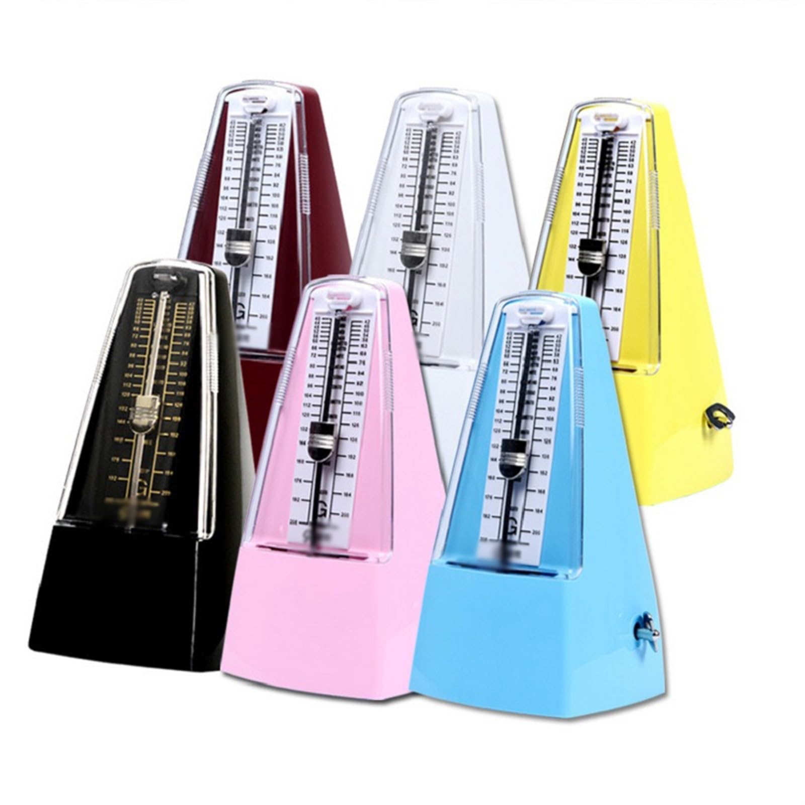 Mechaniczny metronom skrzypce akcesoria do gitary fortepianowej części zamienne do skrzypiec (Color : Pink)