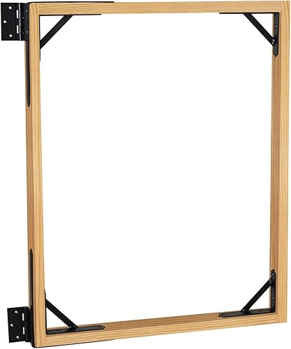 Miniatura 4 de 2Pack GoldOrcle 2Pack Kit de puerta anti caída de alta resistencia sin caída, soporte de esquina de puerta para valla de madera con pestillo