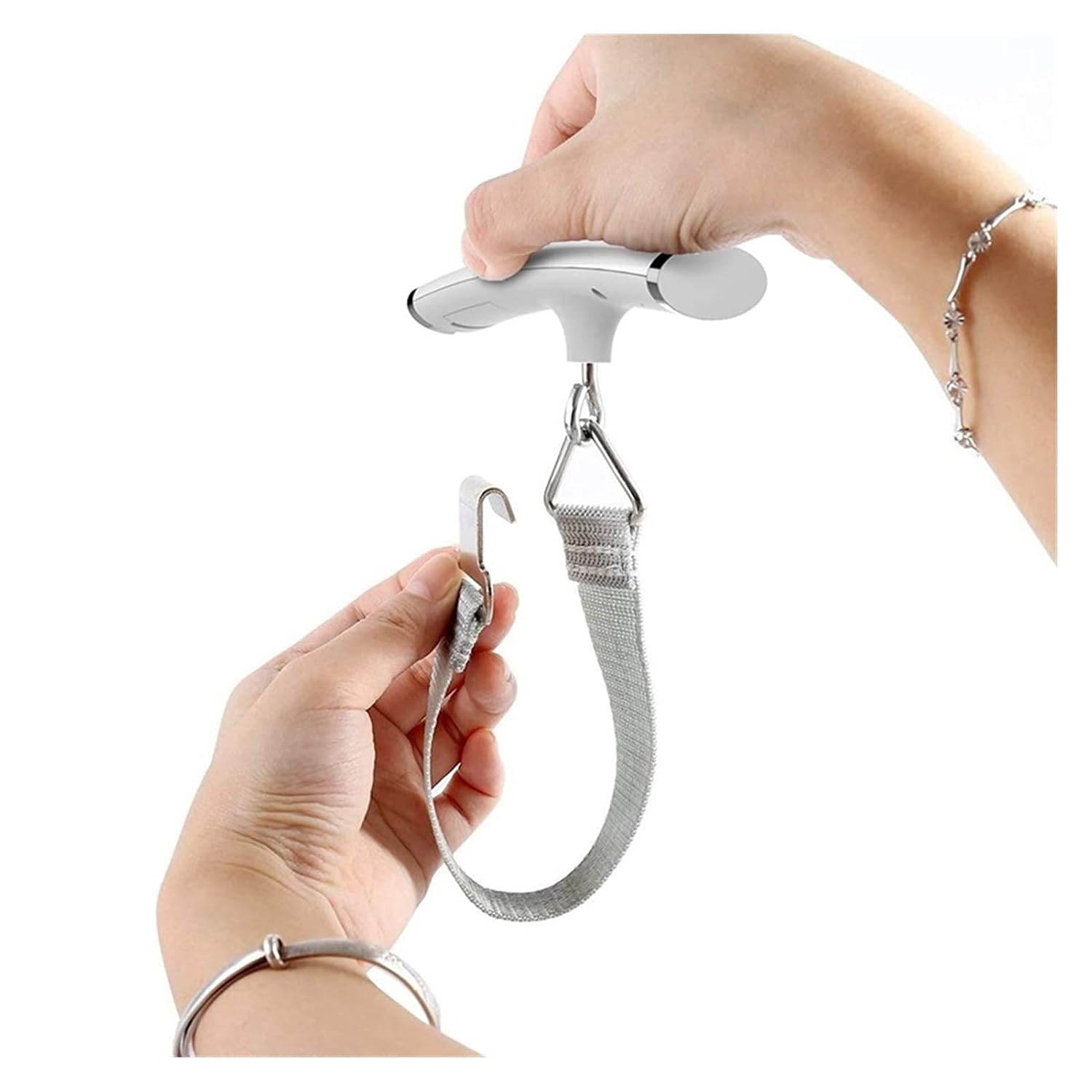 Digital Luggage Scales-50Kg 10G LED Display Balance Scale Digital Hand Held Fish Hook Hanging Scale Electronic Weighing Luggage Scale