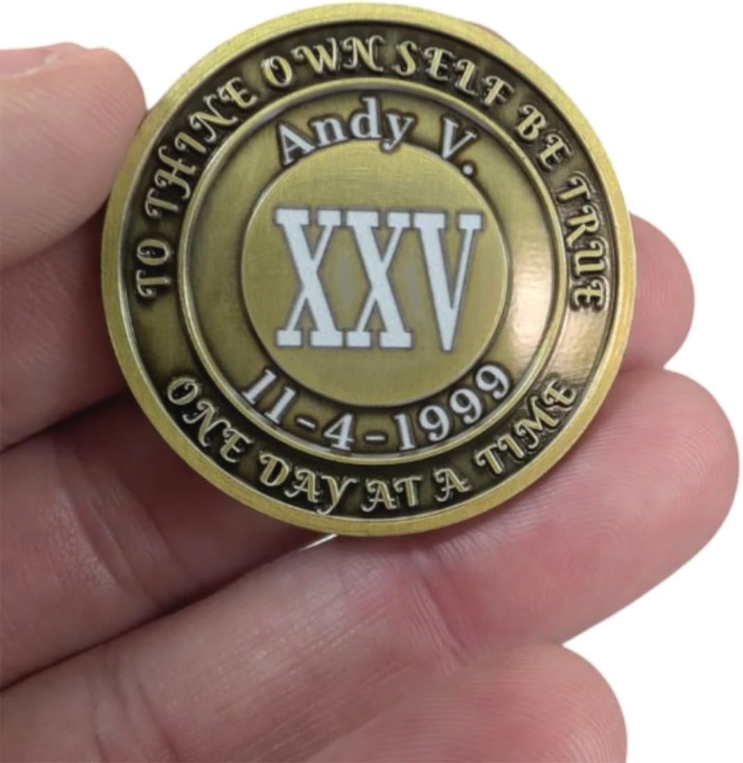 No Matter What Club AA Recovery Medallion in 1 to 60 Years with Custom Engraving (23 Years)