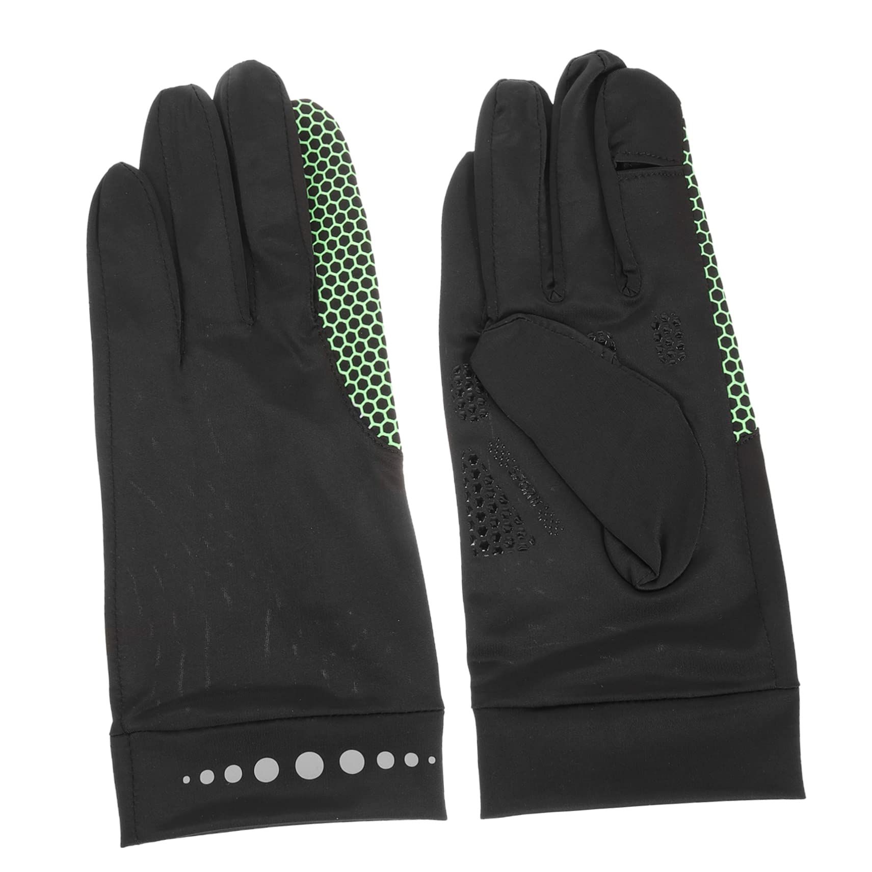 POPETPOP Elegant Touchscreen Bike Gloves Women's Outdoor Riding Gloves Breathable Sturdy Fitness Sunscreen Anti-Slip Black