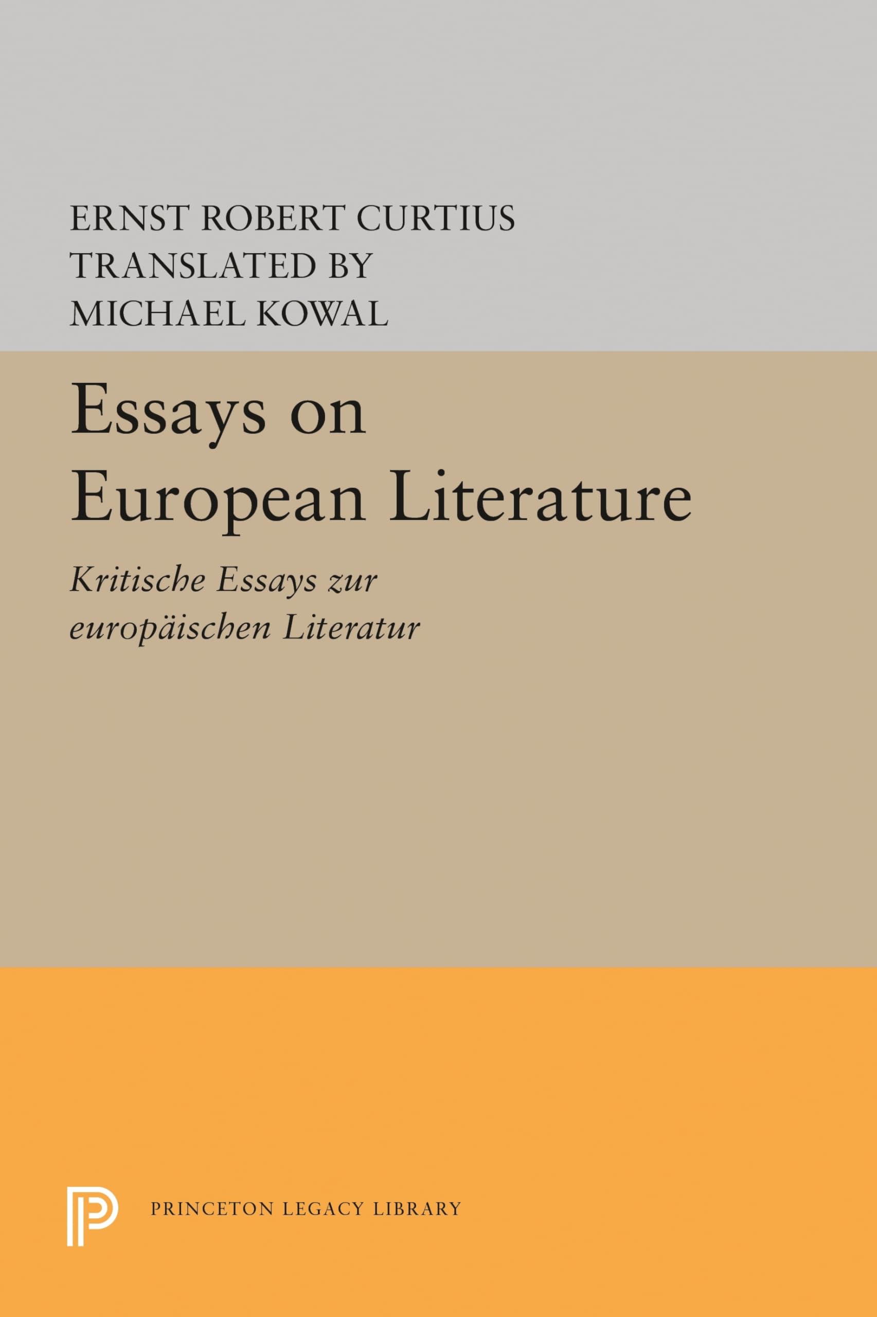 Essays on European Literature (Princeton Legacy Library): 715