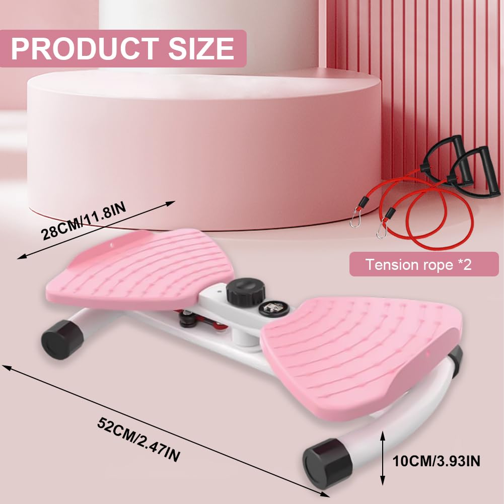 Waist Twister Machine à mesurer avec cordon de serrage – Charge maximale : 120 kg – Planche à disques Twist Waist Disc pour la maison, planche d'équilibre pour la taille, la perte de poids