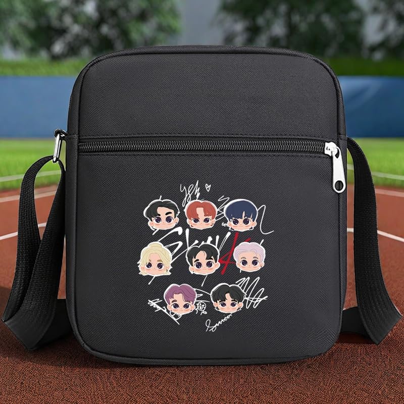 K-pop Merch Stray Kids Merch Crossbody Bags for Women Men Crossbody Purse with Zipped Pockets Handbag Shoulder Bag2