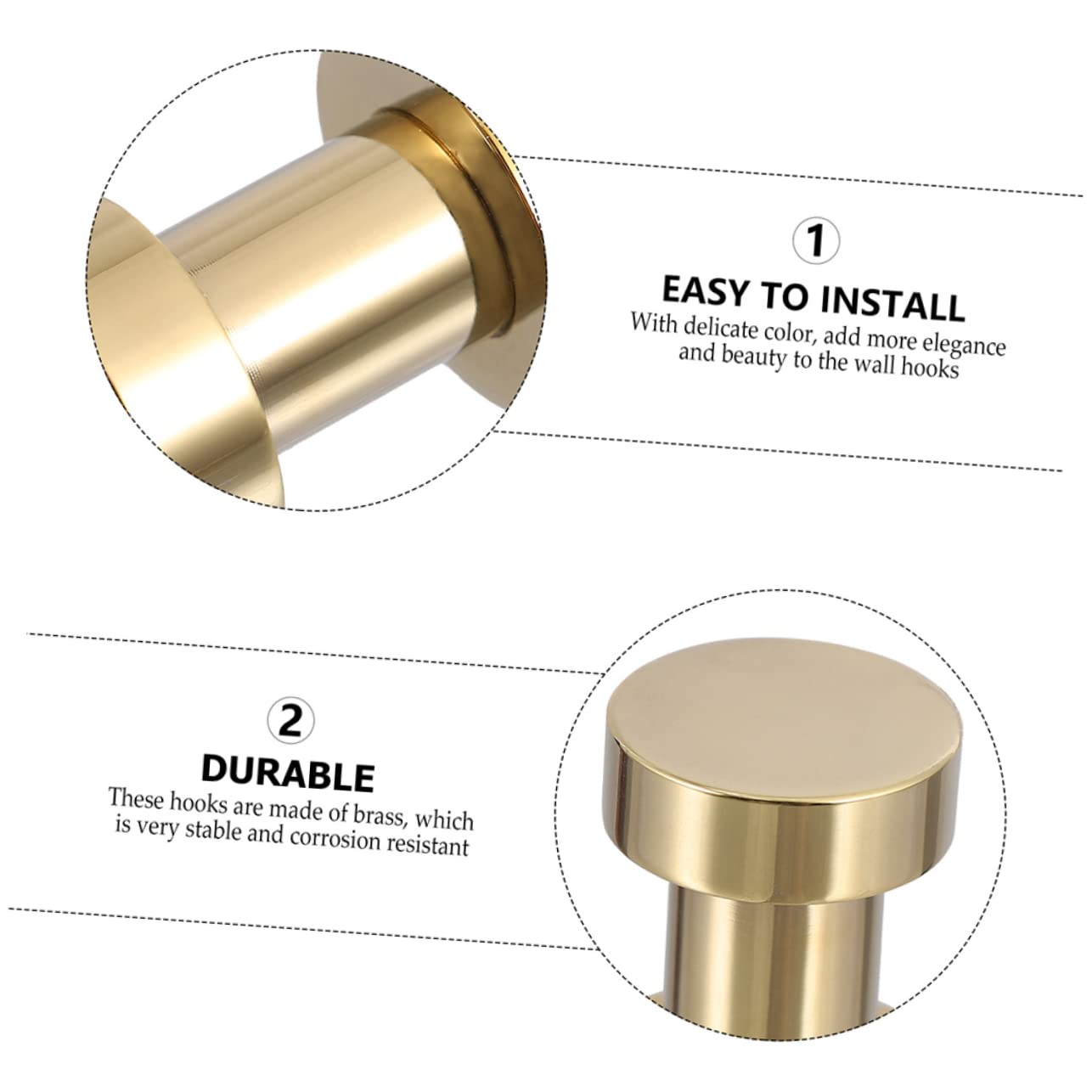 UKCOCO 4piezas Ganchos Metálicos Impermeables Para Baño Colgar Toallas Ganchos De Pared Tornillos Incluidos