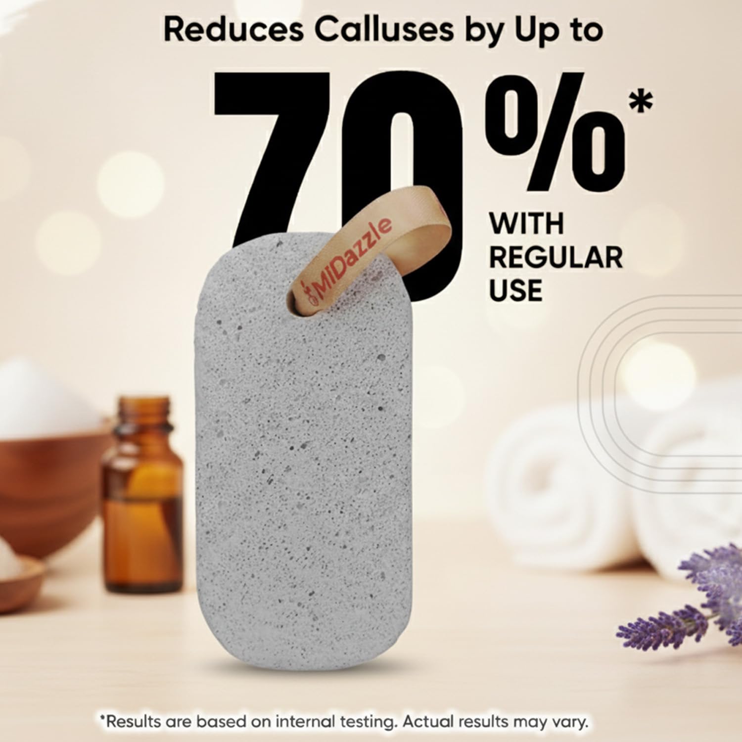 Midazzle Capsule Shaped Pumice Stone (White) 3