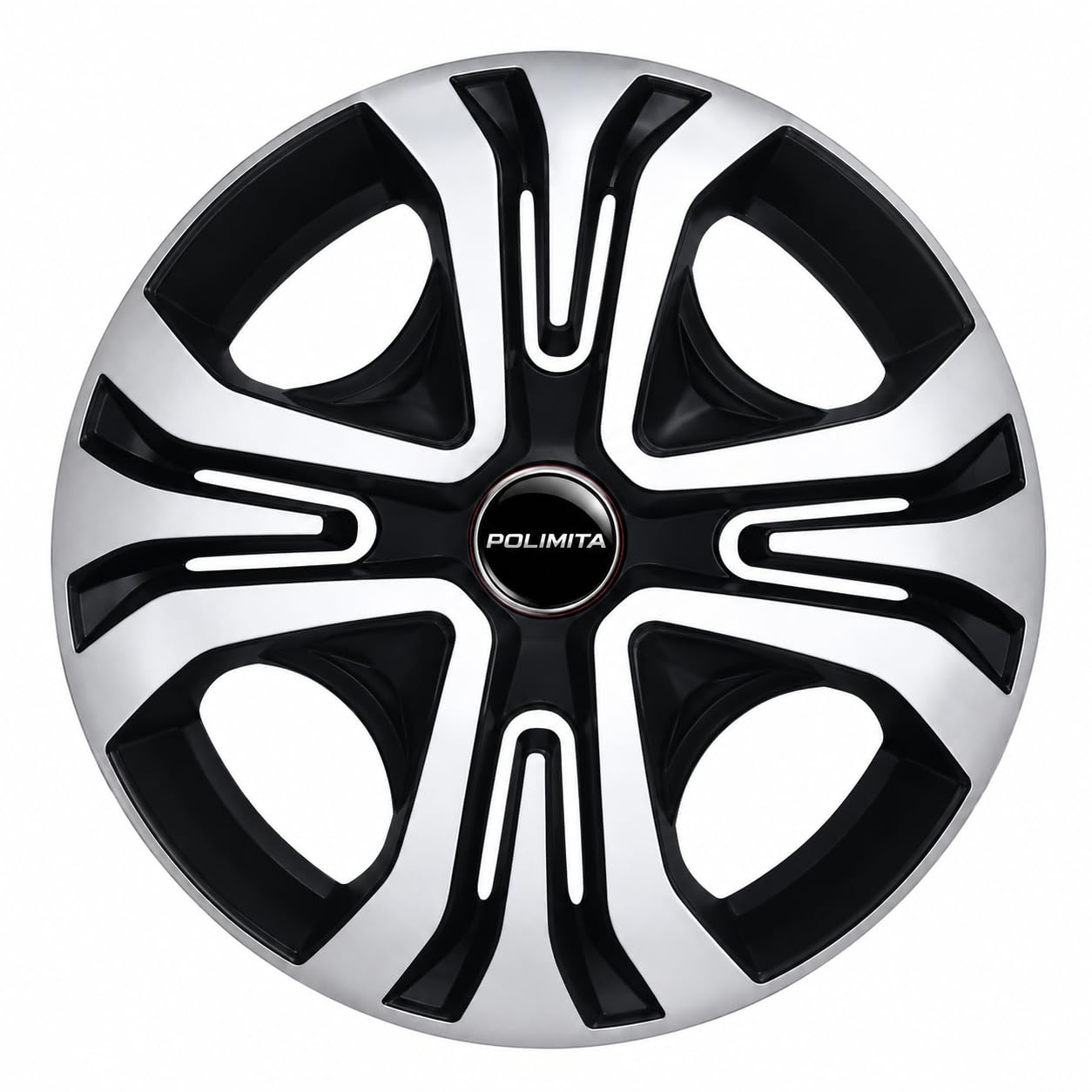 Premium 14 Inch Wheel Covers | Premium Silver & Black Dual Tone Design | Durable PP Construction | Press Fit Wheel Cap Set of 4 | Stylish Car Wheel Covers (DC14AGO)-image-20