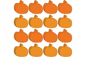 Seajan 200 Pcs Pumpkin Cutouts - Perfect Halloween Decoration