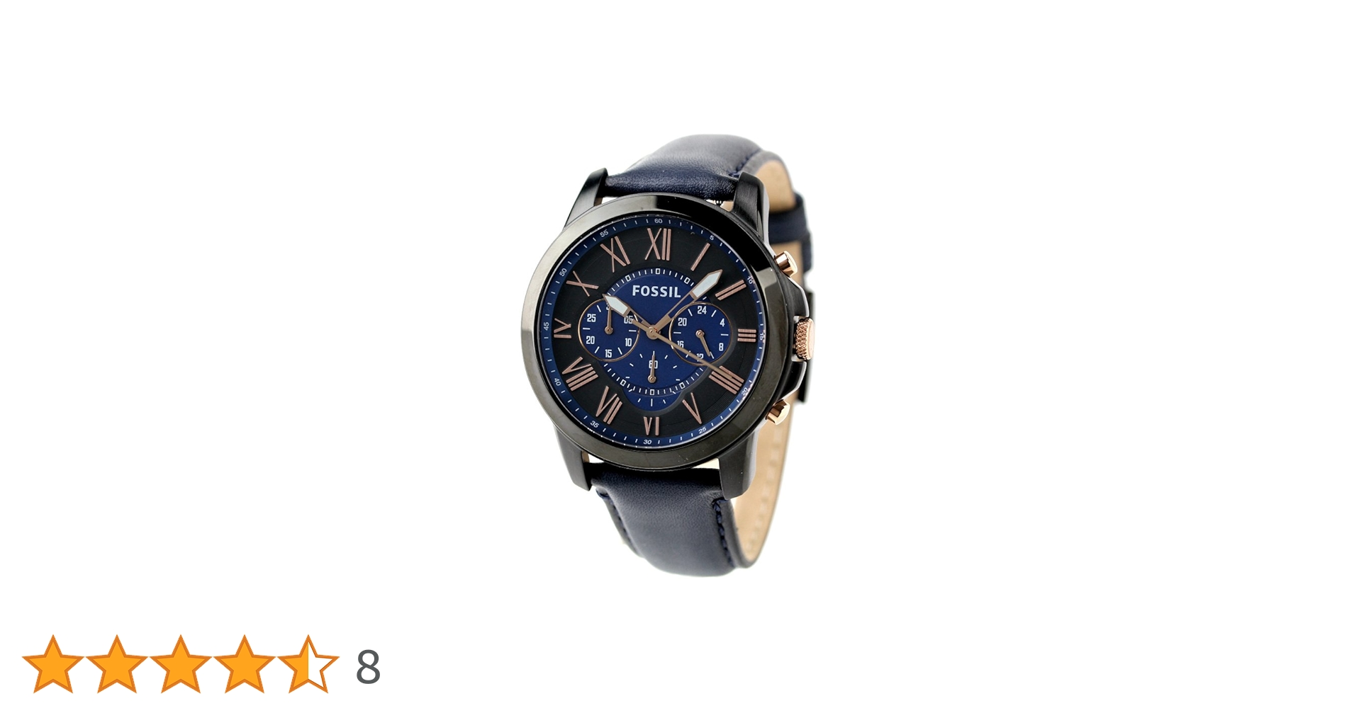 [値下げ]FOSSIL GRANT 腕時計　ブラック 値下げ]FOSSIL GRANT 腕時計ブラック