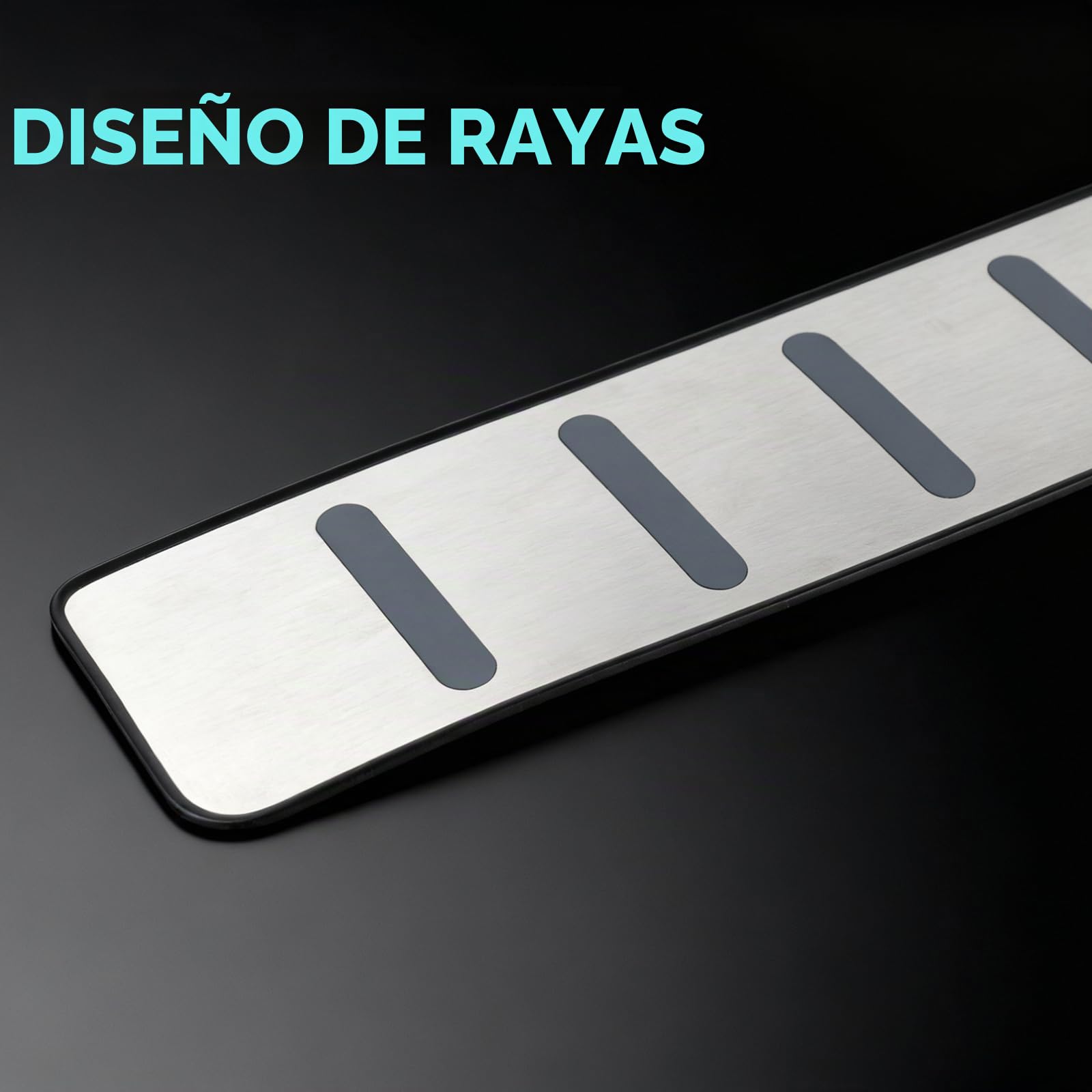 Protector de Borde de Carga Compatible con VW T-ROC 2017-2025 | Protector de Parachoques de Acero Inoxidable
