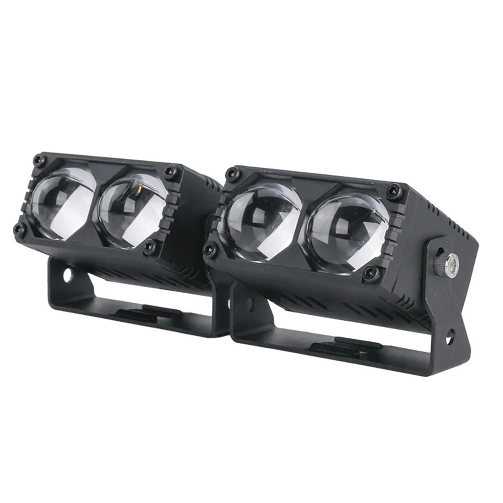 Luz Delantera de Motocicleta Faros Plus 2 uds luz blanca y amarilla faros auxiliares para automóvil 12V-24V foco LED luces Led para motocicleta