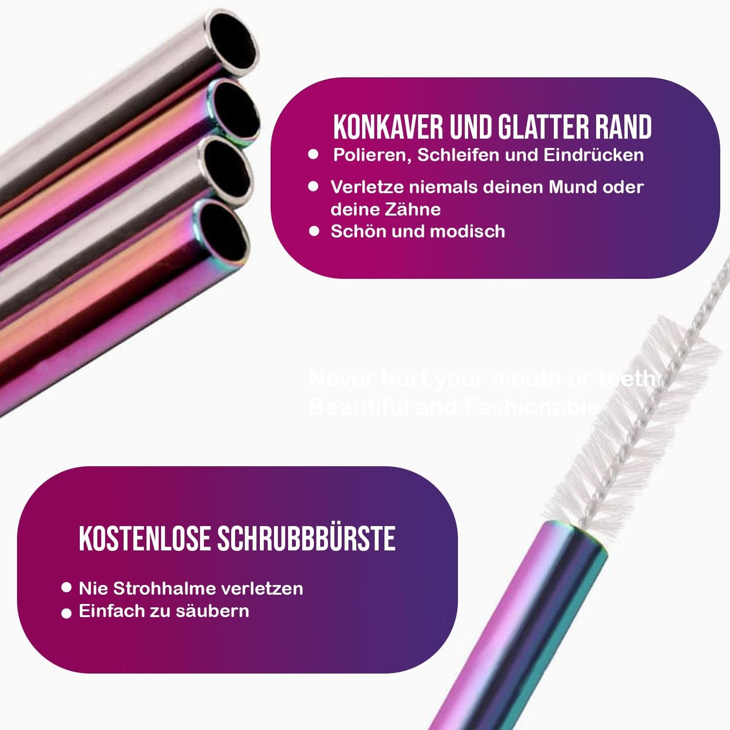 Cannucce In Acciaio Inossidabile Adatte Per Lavastoviglie | Set Da 8 | Disponibile - Foto 3