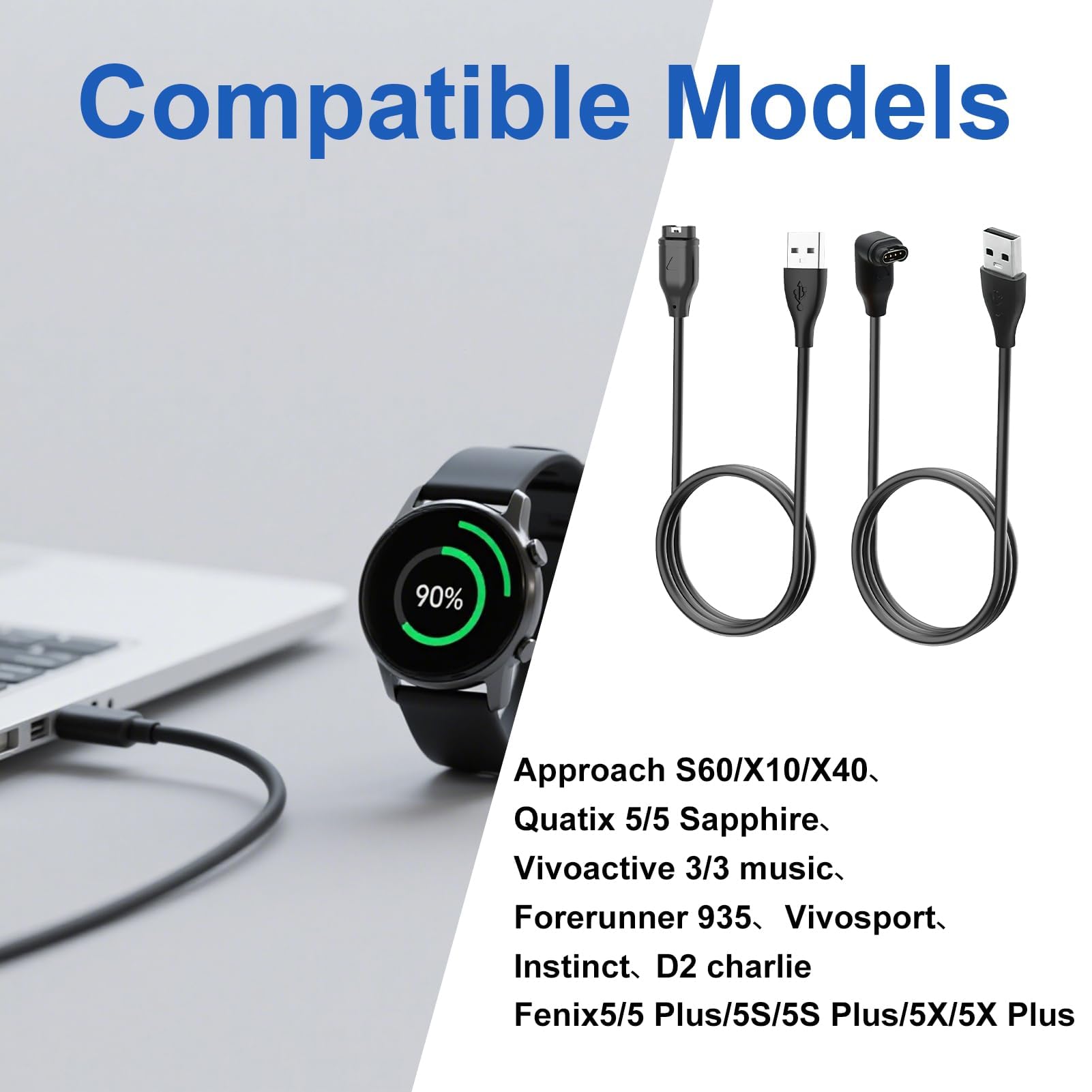 Cavo Di Ricarica 2-in-1 Per Garmin - Angolo Retto, 1.2m - Foto 8