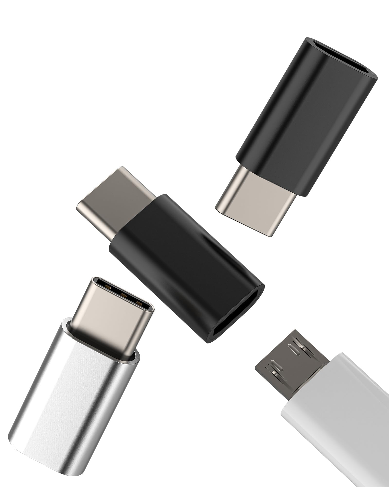 USB C アダプター (3個セット) Micro USB メス から Type-C オス 充電 コンバーター Android 速充電ケーブル 接続端子 プラグ 対応Apple 対応iPhone 15 Pro 用 対応iPad 対応Samsung 充電器 データ同期 アクセサリー