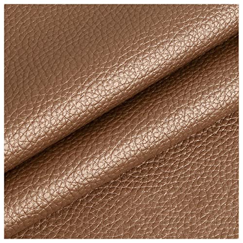 AnnDZ Golden Kunstleder-Bettwäsche 140x100cm PU Kunstleder Vinyl Ledertuch für Polster, DIY Handwerk Haarschleife Ohrringherstellung, Taschen(Color:Dunkles Gold) Cover