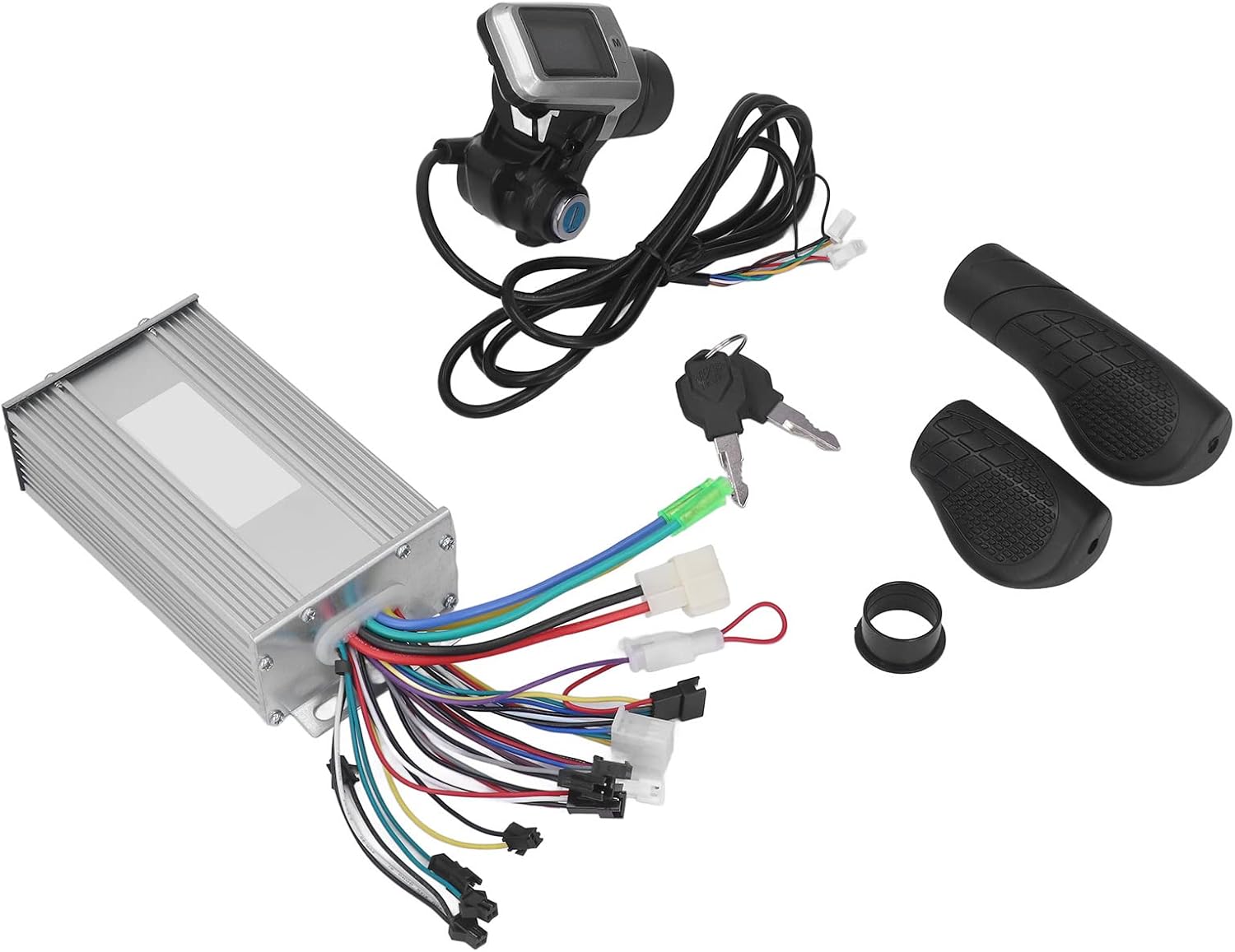 Pilipane Electric Bicycle LCD Display Throttle Grip KIT for 36V 48V 500W BRUSHLESS Motor Control