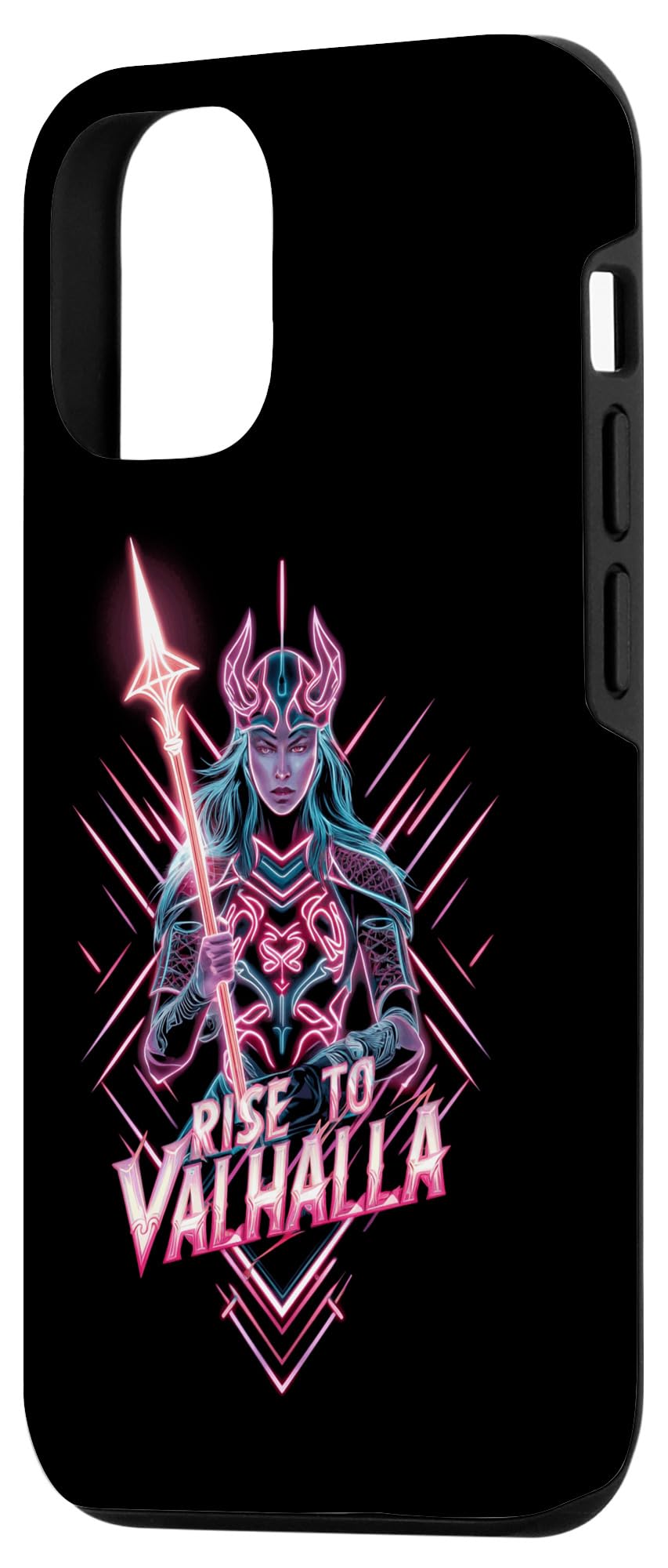 iPhone 15 Pro Viking Rise To Valhalla Colorful Valkyrie Norse Mythology Case - Image 2