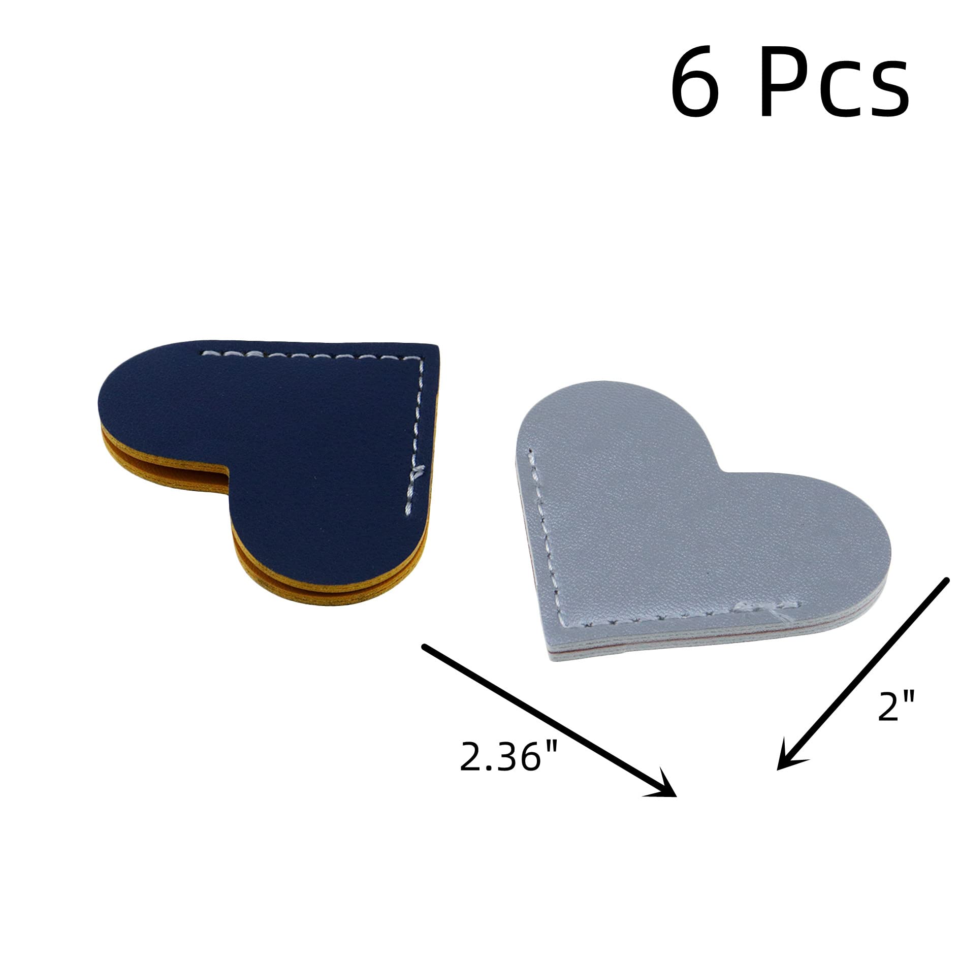 Amazon.co.jp: WDONAY レザーブックマーク ハート型ハンディー