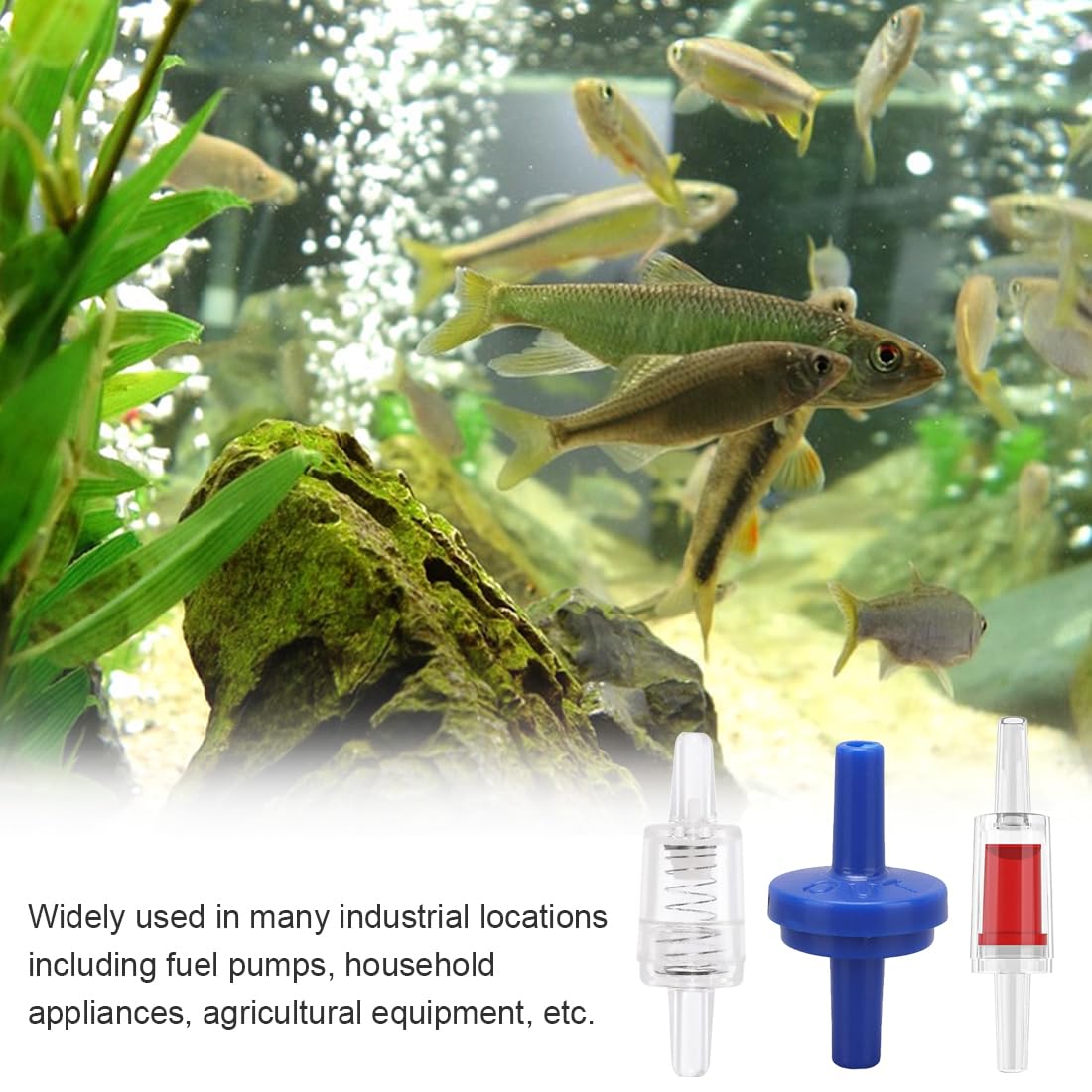 12 Pezzi Valvola Di Ritegno In Plastica - Unidirezionale Per Acqua, Gas, Aria, Liquidi, Alta Temperatura