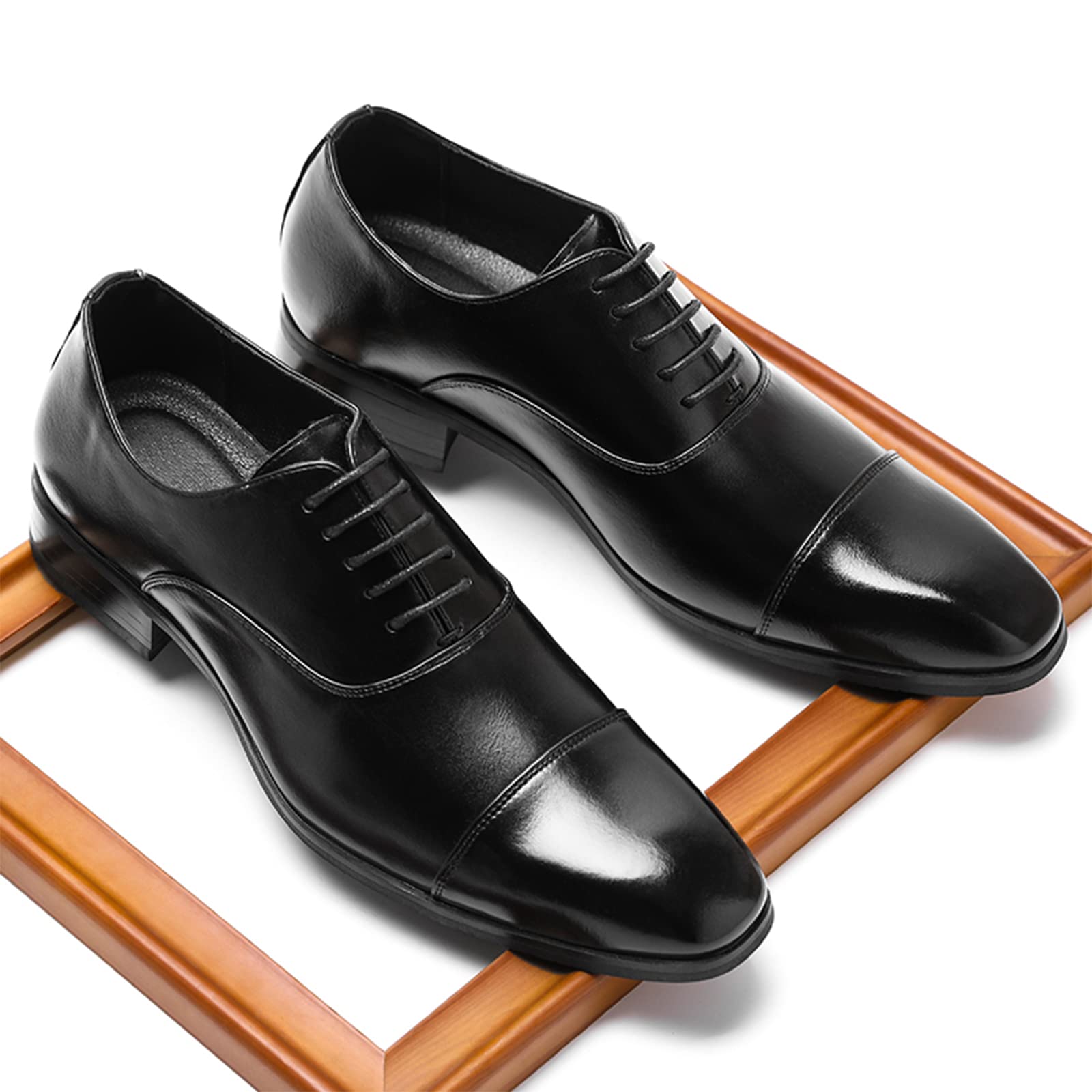 ANUFER Uomini Formale Affare Scarpe da Sera di Bell'aspetto Oxford con Punta a Punta Pelle in Microfibra Scarpe da Sposa