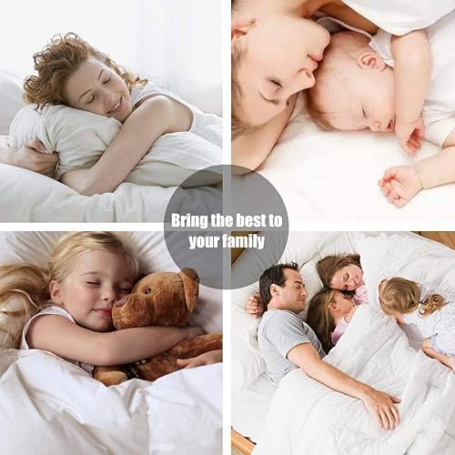 Miniatura 6 de Bunny's Home Juego de sábanas de 100% algodón egipcio, 4 piezas, 800 hilos que se adaptan a un bolsillo de hasta 17 pulgadas de profundidad, patrón