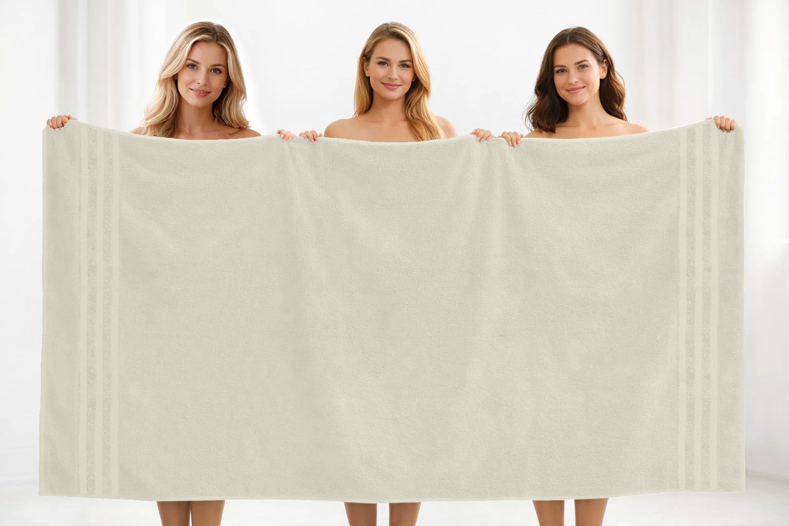 DAN RIVER Juego de 2 toallas de baño de 550 g/m², ultra suaves y altamente absorbentes, 100% algodón, toallas de baño grandes para baño, hogar, hotel, spa, playa, piscina, gimnasio, 35 x 70 pulgadas