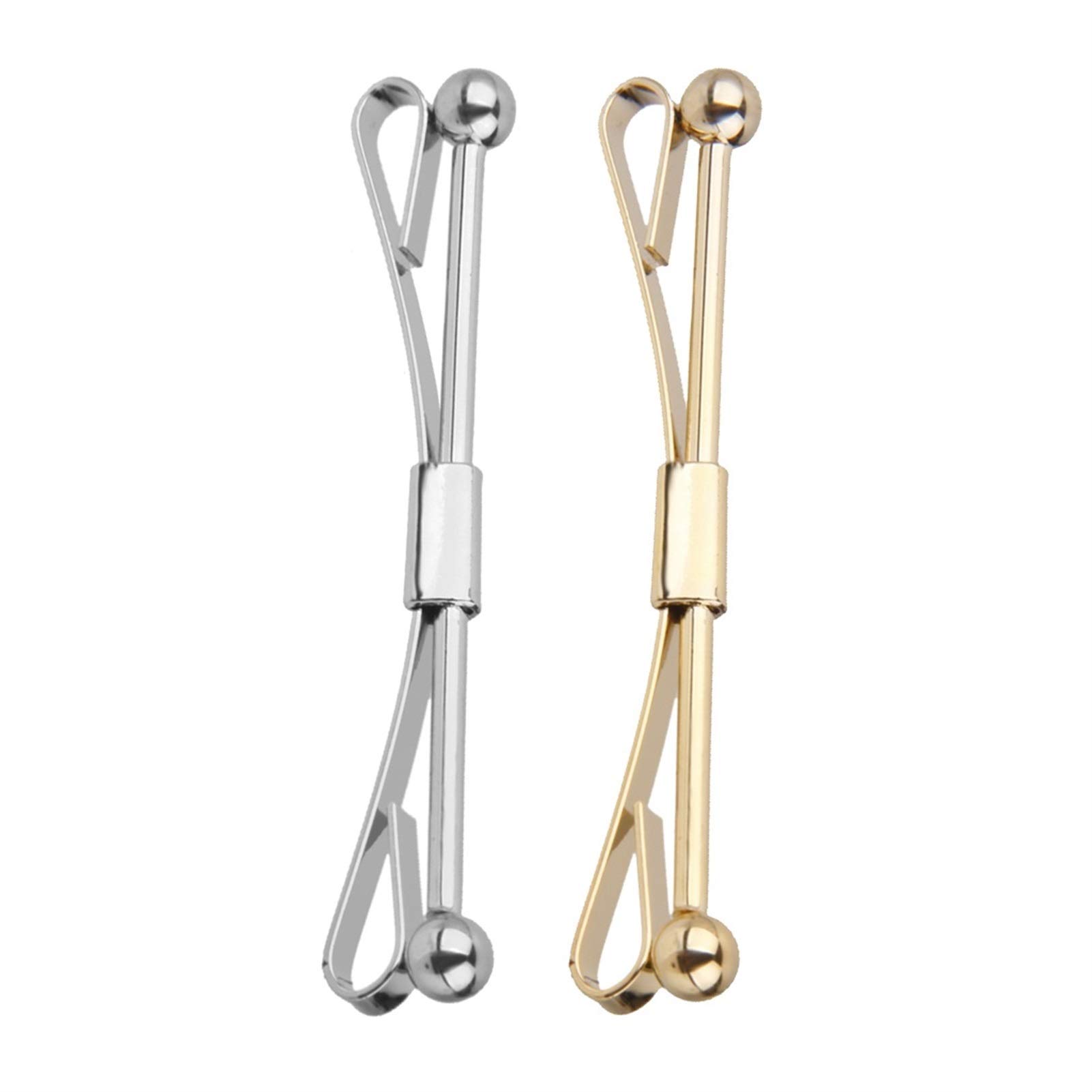 Strickjacke Clips 2 stücke Krawatte Hemd Krawatte Kragen pins Clip Verschluss einfache männer bar brosche Frauen emaille pin Abzeichen broschen für männer
