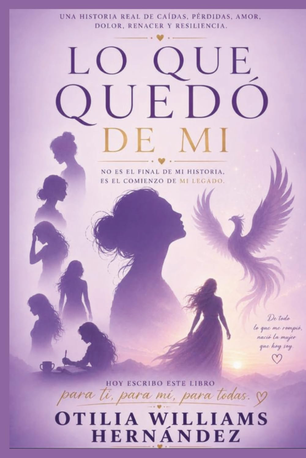 Lo que quedó de mí: NO ES EL FINAL DE MI HISTORIA, ES EL COMIENZO DE MI LEGADO