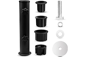 Umbrella Pole Replacement Umbrella Mount - Outdoor Balcony Pool Heavy-Duty Umbrella Base Holder Tube Bracket