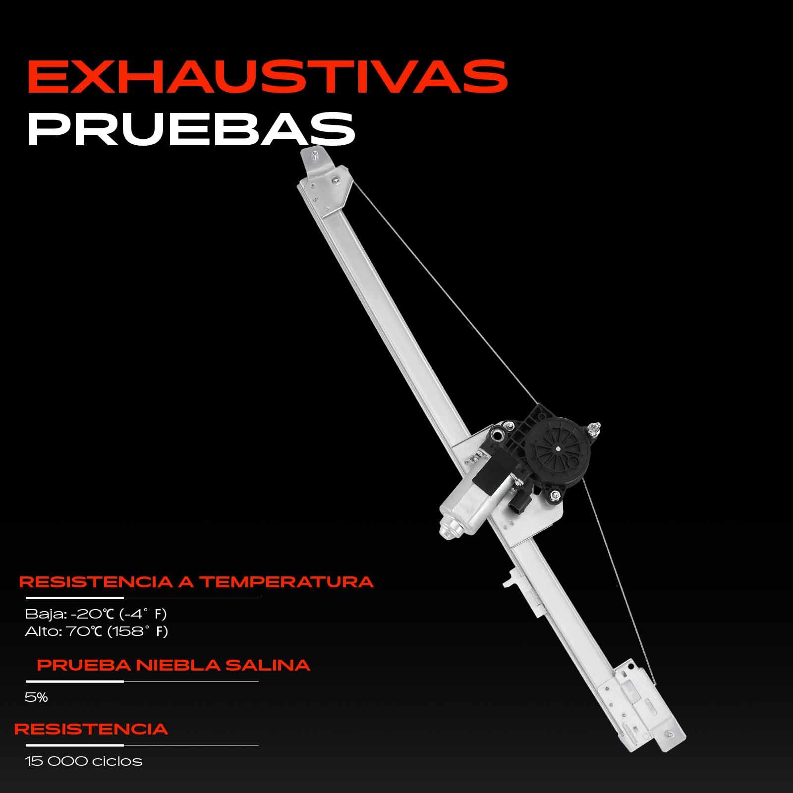 Frankberg Elevalunas con motor delantero izquierdo para Primastar X83 Vivaro J7 F7 E7 Trafic II JL FL EL 2001-2014