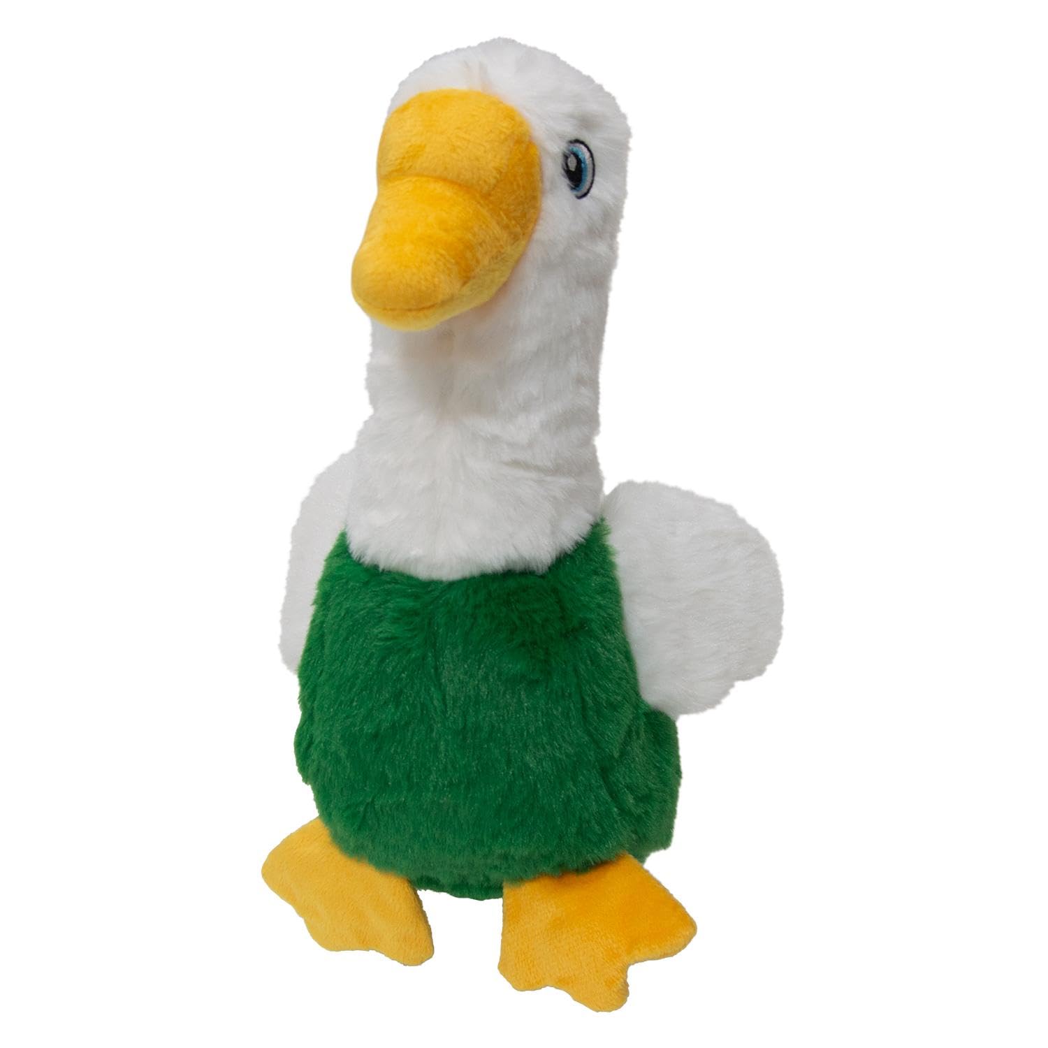 JACK AND VANILLA, Duck Soft and Durable Fabric Toy with Squeeker for Dogs and Cats, Stimulates Playtime, Size 18 cm, Yellow, for All Breeds