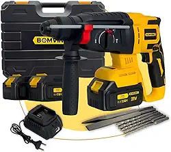 Furadeira Martelete Perfurado Profissional 2 Bateria Potente