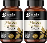 Kit 2 Maca Peruana Negra Premium | Suplemento Alimentar Concentrado - Energia, Vitalidade e Performance Natural - 60 Cápsulas cada Pote