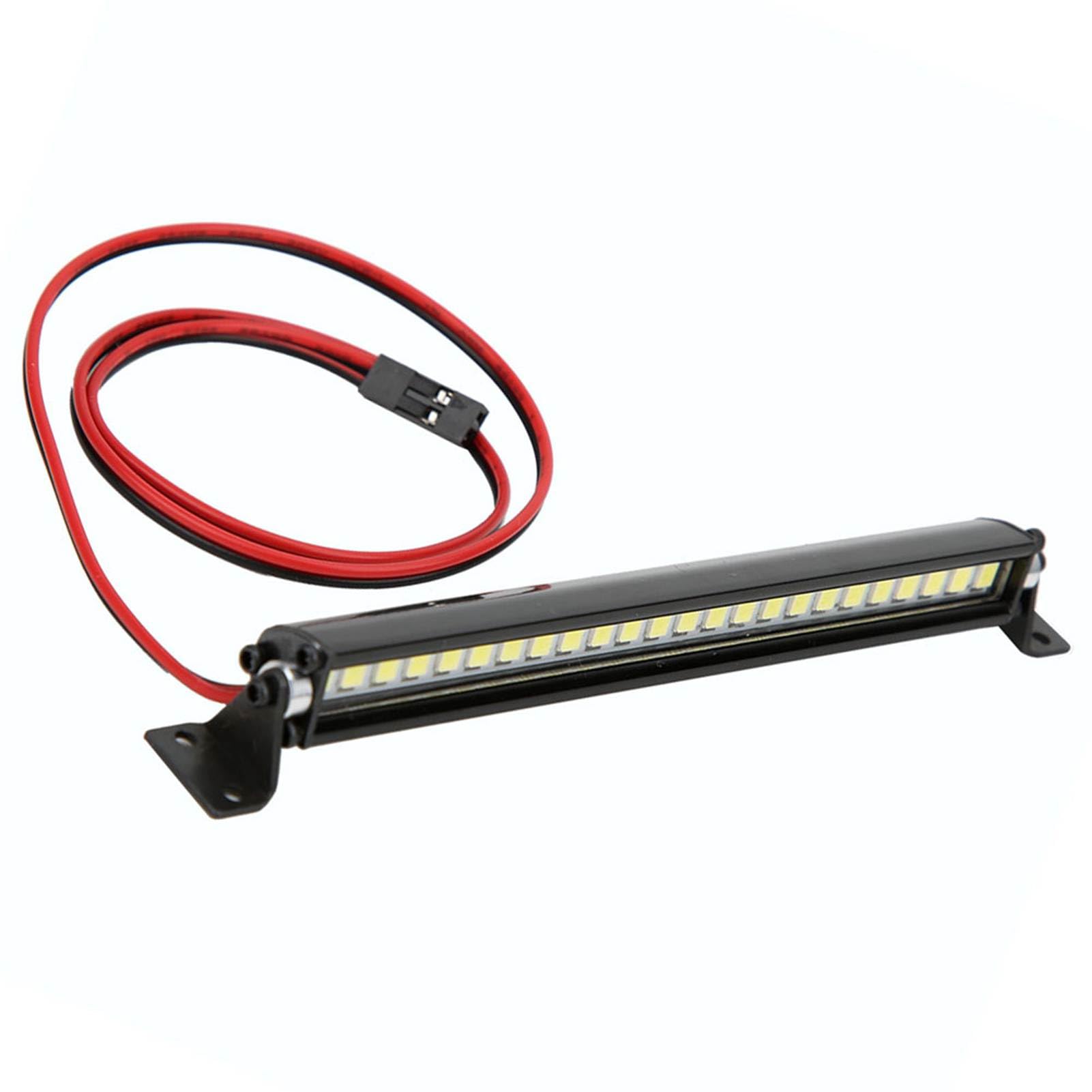 LED Roof Lights Decorative RC Accessory for Scx10 1/10 4WD Car, Attractive and Cool, Durable, Easy Installation, Fit for Dark Environment (Black)