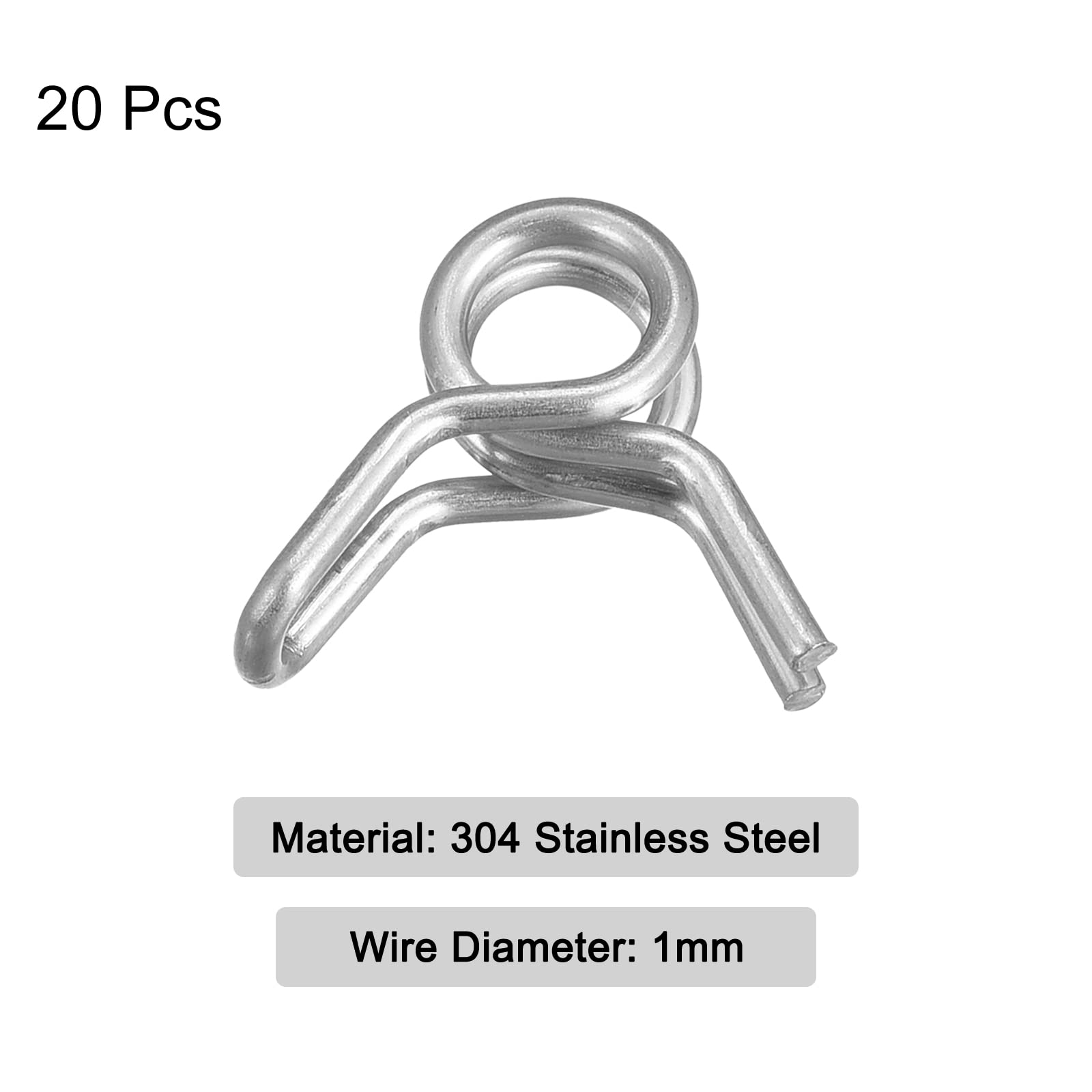 20x Edelstahl Schlauchschellen 3mm - Für Benzin- & Wasserschläuche