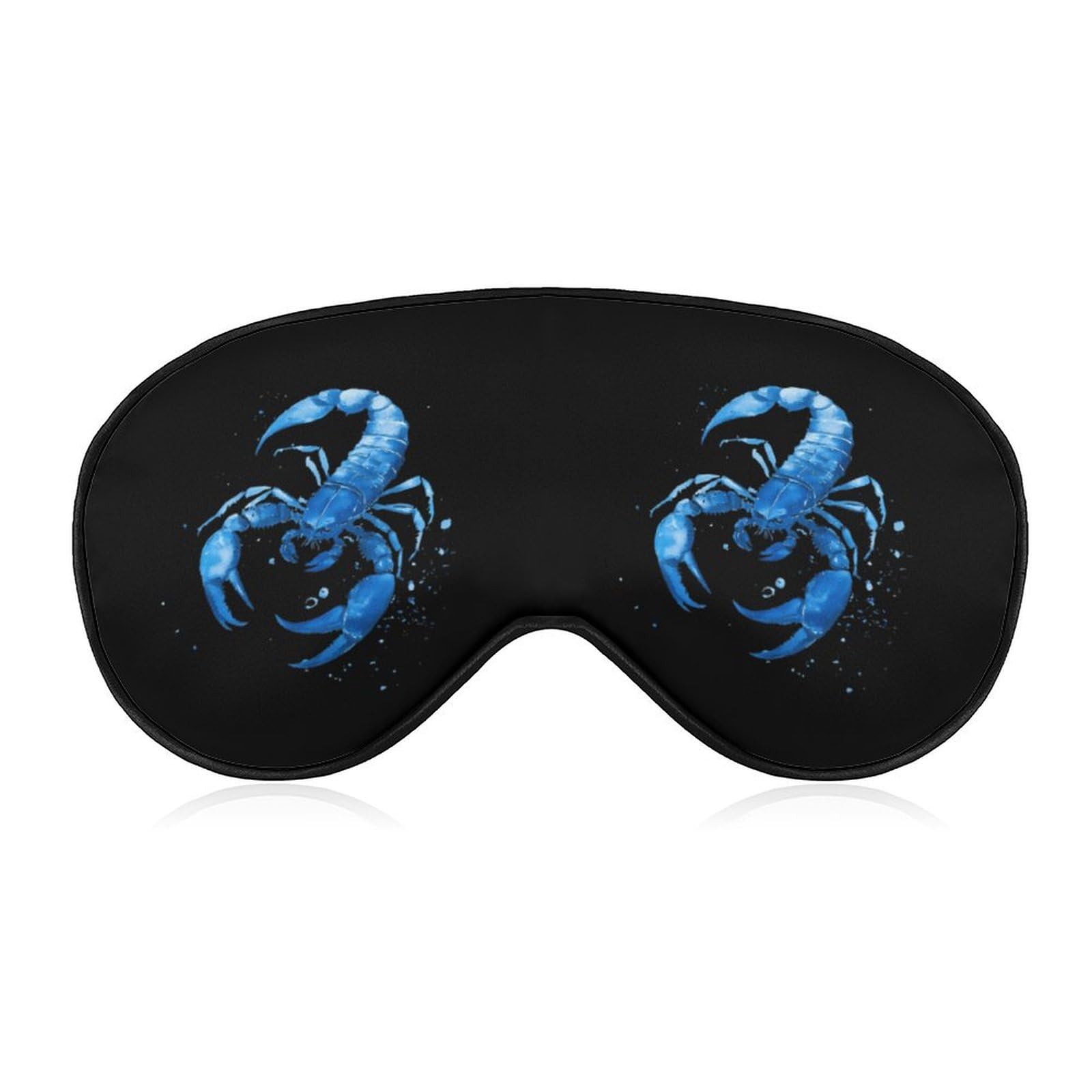 Watercolor Scorpion Sleep Mask Eye Shade Cover Adjustable Strap for Travel Lunch Break Women Men