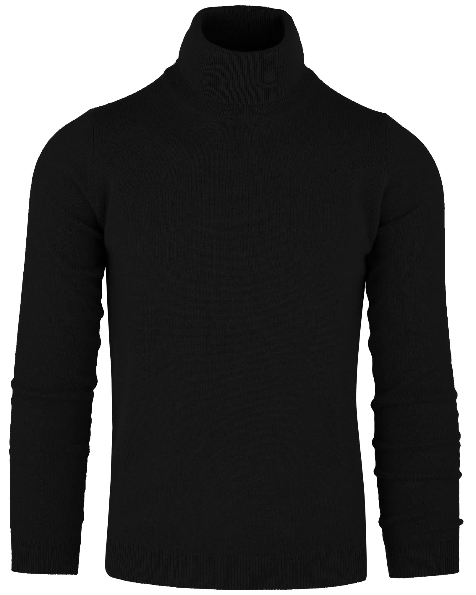 Jersey de Cuello Alto para Hombre en Viscosa Suave - Suéter Fino Tipo Cisne, Jersey Ajustado Slim Fit, Elegante y Básico para Invierno, Ideal bajo Chaqueta