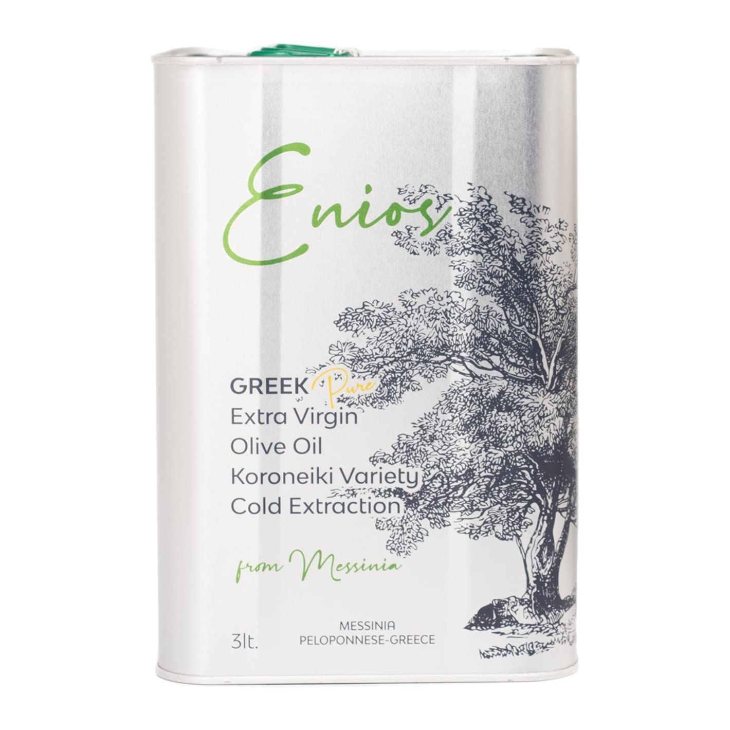 Buy Enios 100 Pure Premium Greek Extra Virgin Olive Oil 3L NEW HARVEST