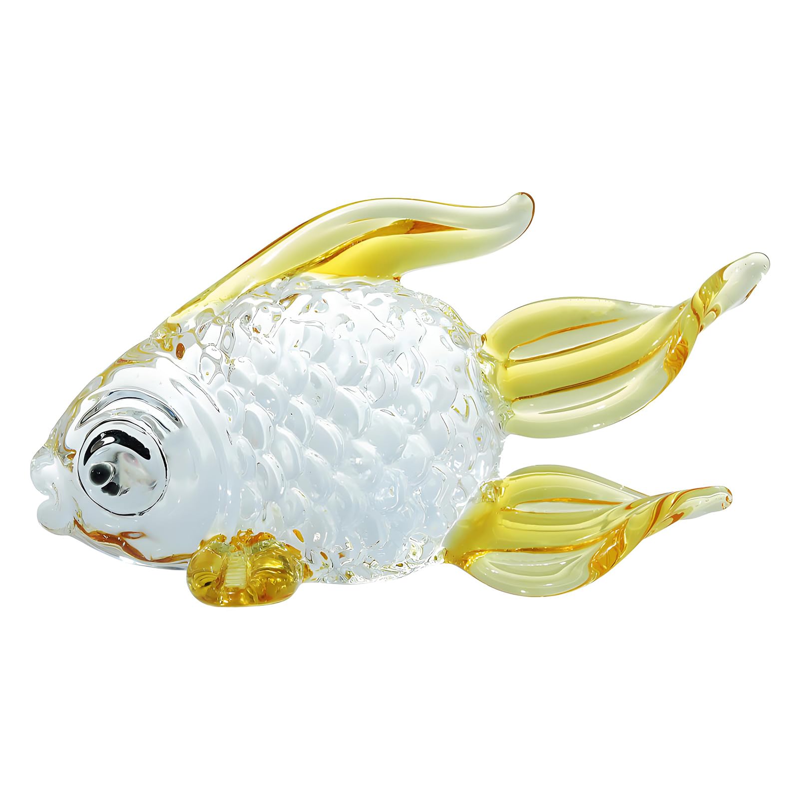 PANGBOER Artistic Fish Ornament Delicate Fish Figurine Enhances Any Interior Designs Styles for House Artificial Decoration