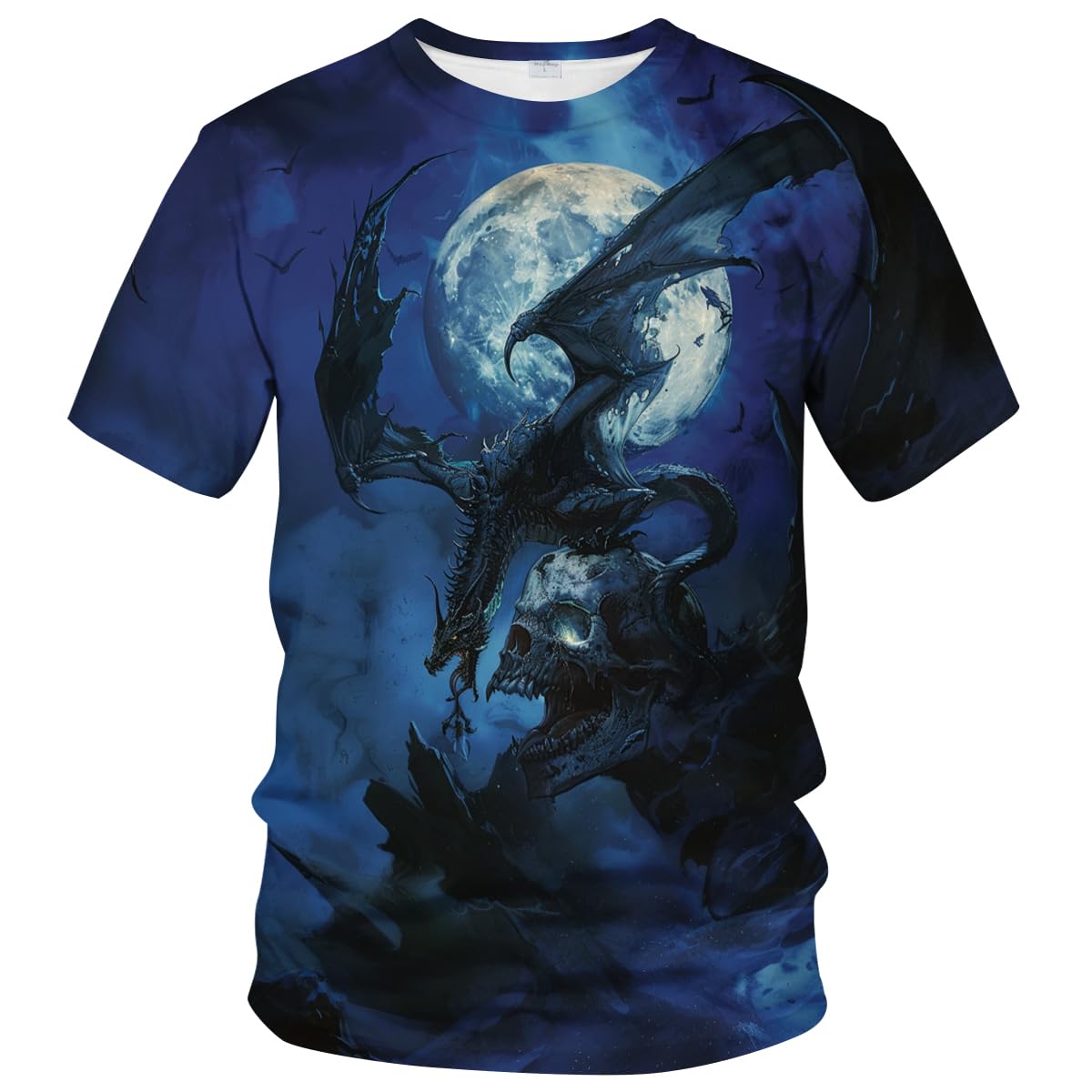 WHNBCW Novelty Cool Skull T-Shirt Funny Fashion Graphic Tee Shirt