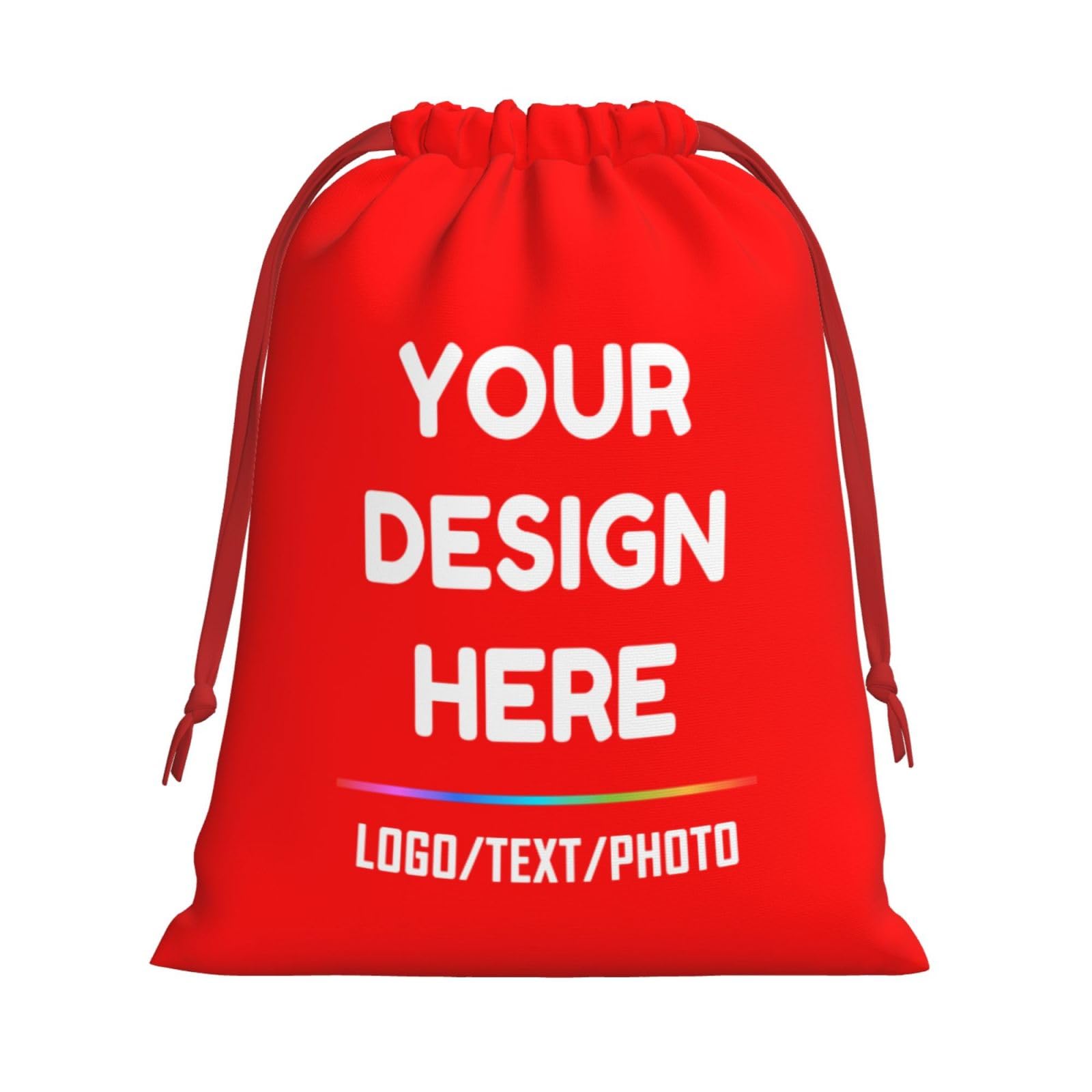 Custom Gift Bag Add Your Text/Image/Photo/Logo Designdrawstring Bag Personalised Gift Bag Customized Fun Birthday Bag, Perfect For Wedding, Birthday, Baby Shower, Party L
