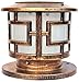 Lanterna pilastro Outdoor europeo d'epoca IP55. Waterproof Solar Post Cap Lights Luci in alluminio Metallo Solar Column Lampada Lampade Pillar Lampade Yard Deck Street Top Wall Garden Light Lights Par