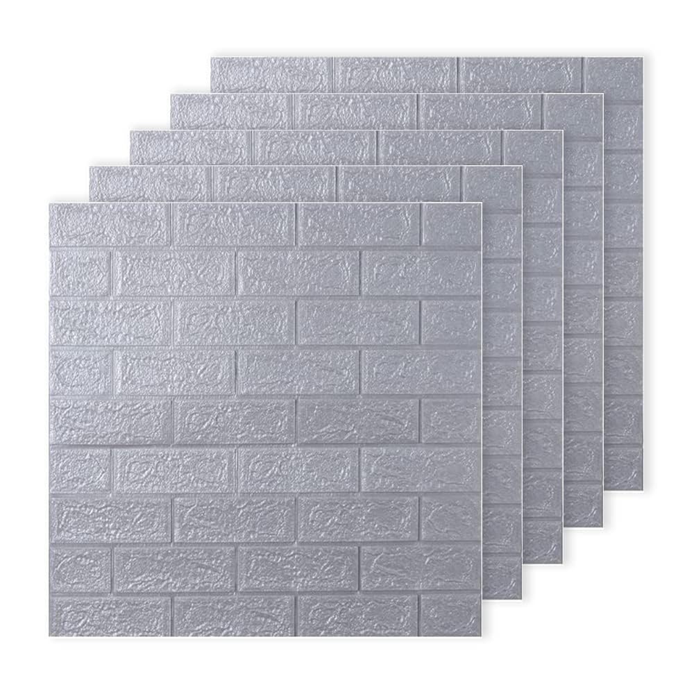 Kuber Industries Foam Brick Pattern 3D Wallpaper for Walls|Soft PE Foam|Easy to Peel, Stick & Remove DIY Wallpaper|Suitable on All Walls|Set of 5 Sheets, 70 cm X 77 cm (Pack of 1) (B0BC133YRX) Amazon Price History, Amazon Price Tracker