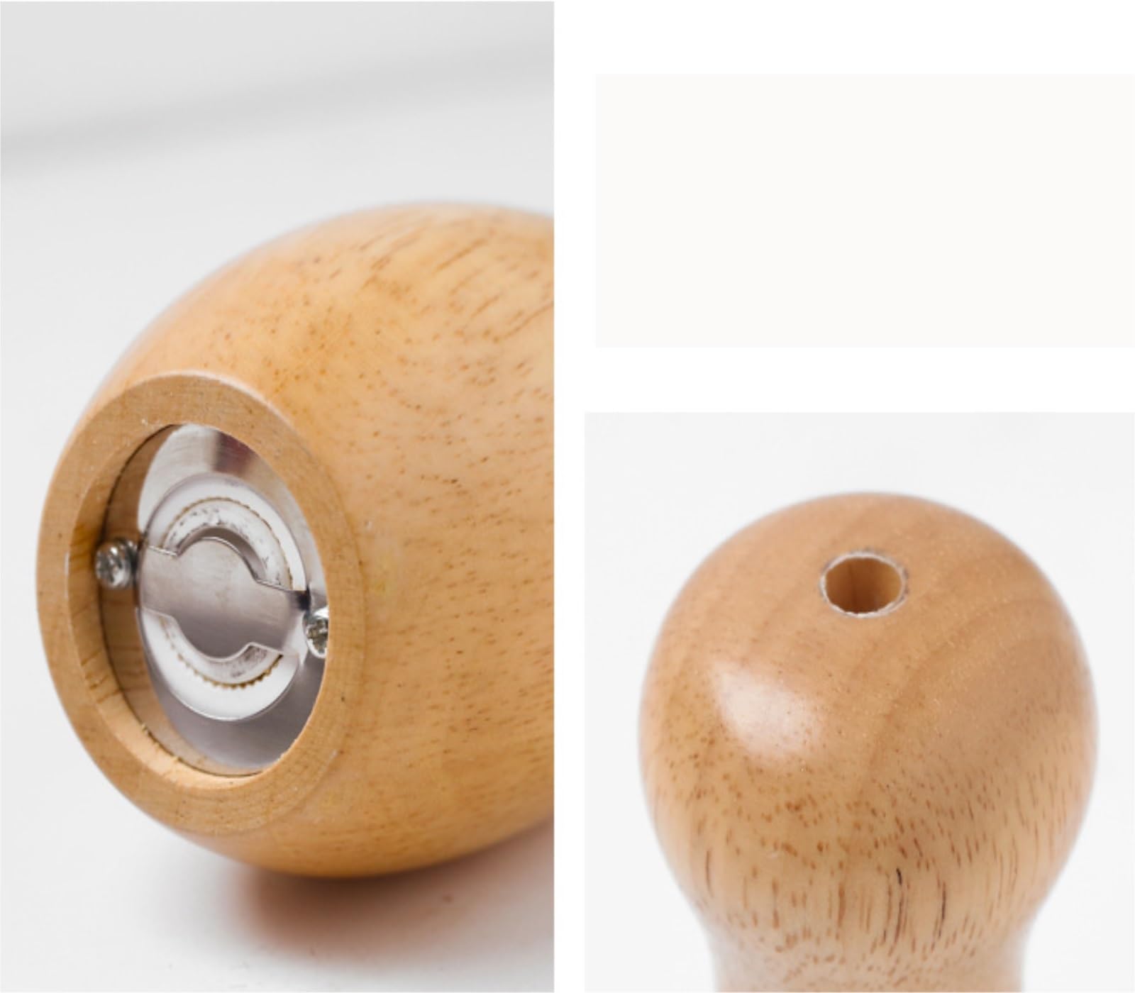 Młynków Do Pieprzu Młynek Do Soli I Pieprzu, Drewniane Młynki, Solniczki Pieprzniczki Młyn Ponownego | 1pcs