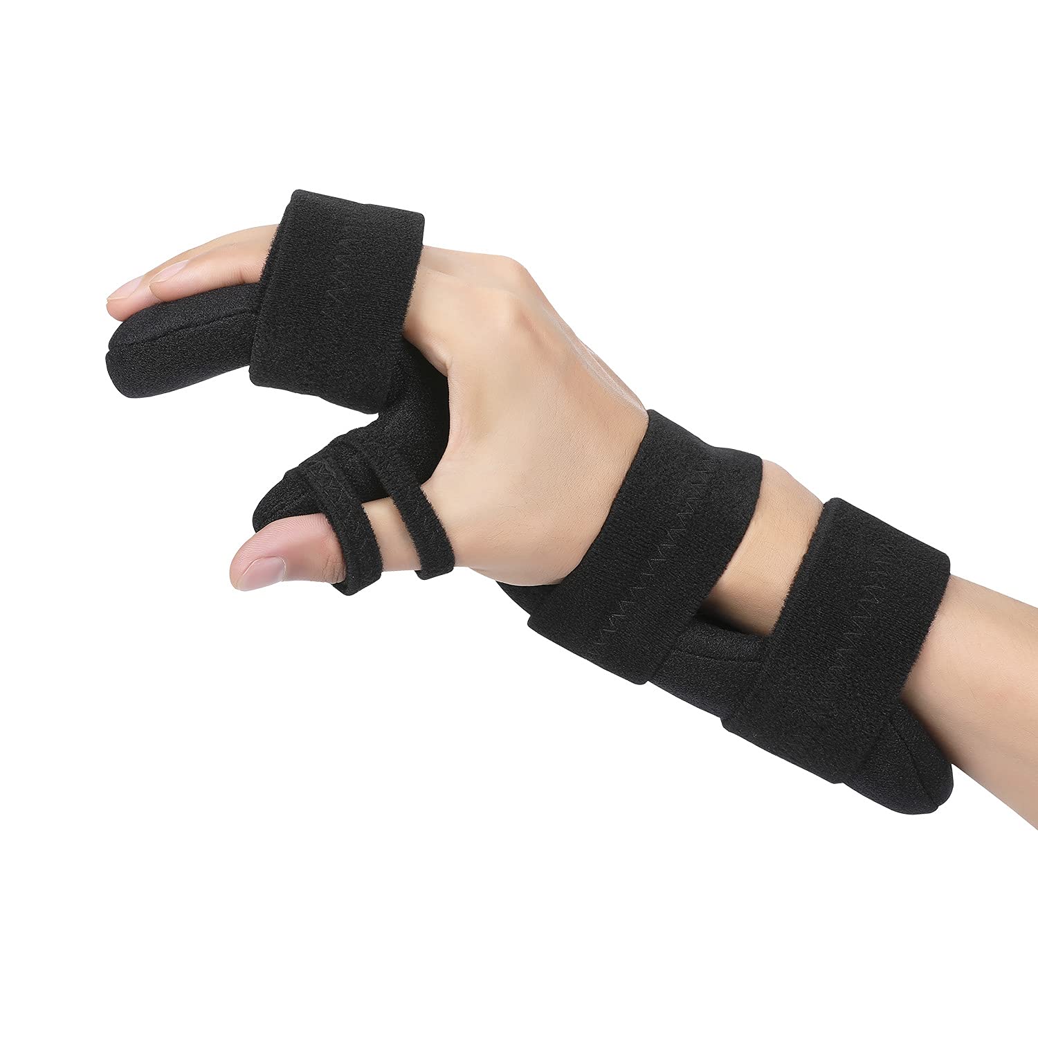 Scurnhau Stroke Resting Hand Splint, Functional Hand Brace Finger Separation Night Carpal Tunnel