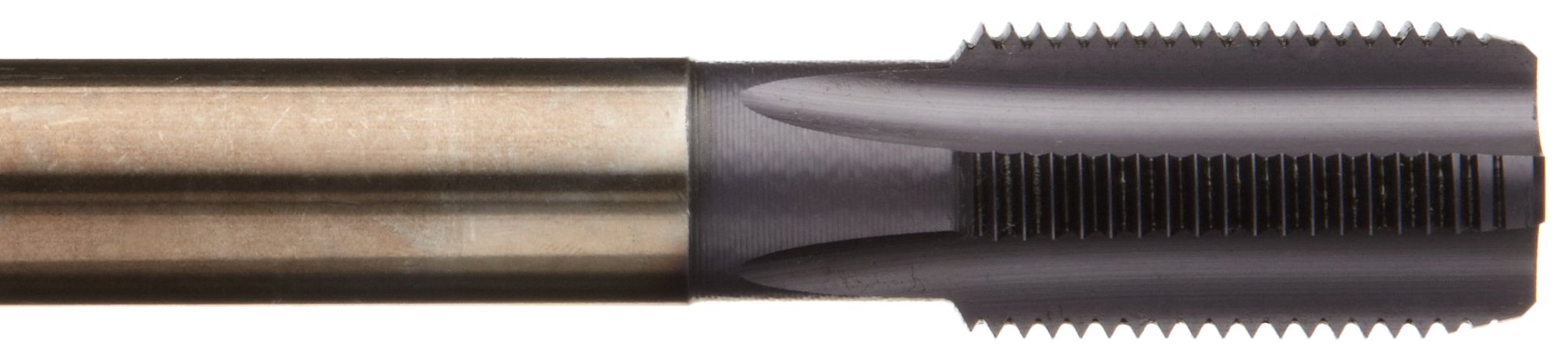 Dormer E053 Cobalt Steel Straight Flute Tap, For Cast Iron, TiAlN Coated, Round Shank With Square End, Modified Bottoming Chamfer, M16-2 Thread Size