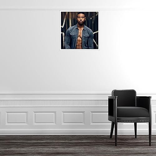 Miniatura 4 de Póster de Michael B Jordan para pared, póster decorativo de habitación, sin marco, 12 x 12 pulgadas