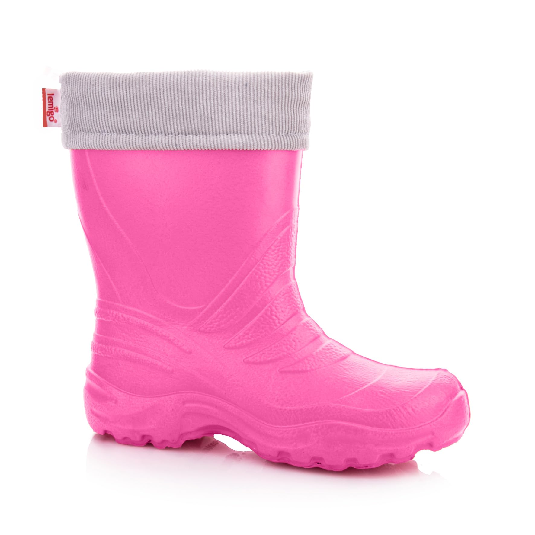 LEMIGO Lekkie kalosze dziecięce z EVA unisex z wyjmowanym ocieplaczem TERMIX 22-37 EU (Fuksja, 32/33)